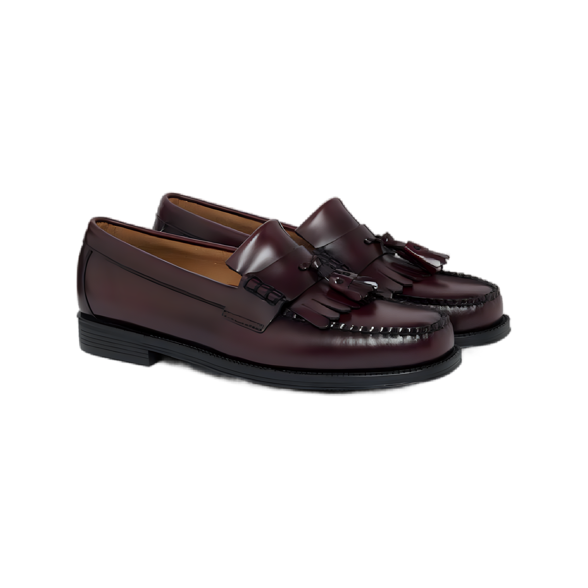 Easy Weejuns Layton II Kiltie Loafers - Wine Leather