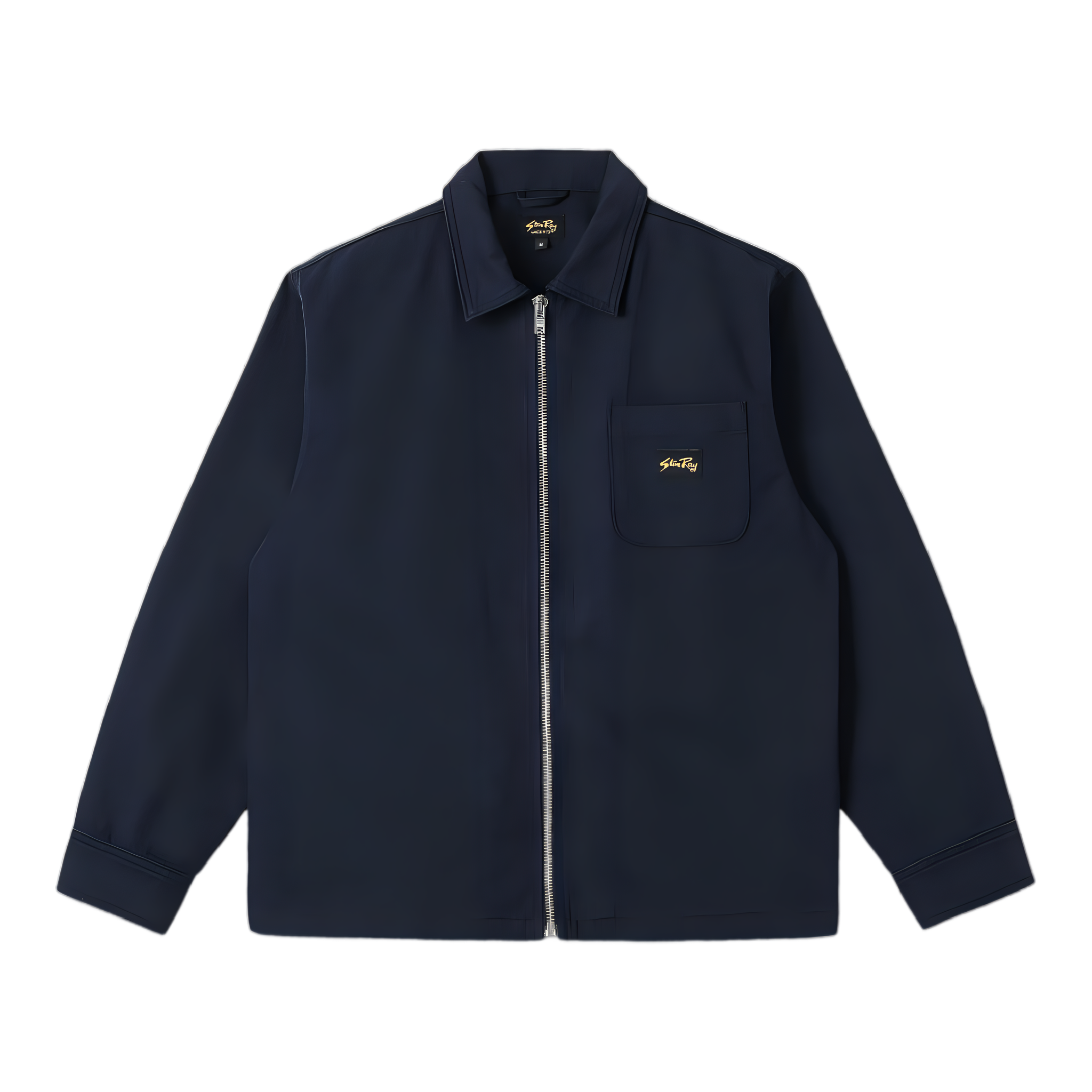 Zip Shirt - Navy Bedford