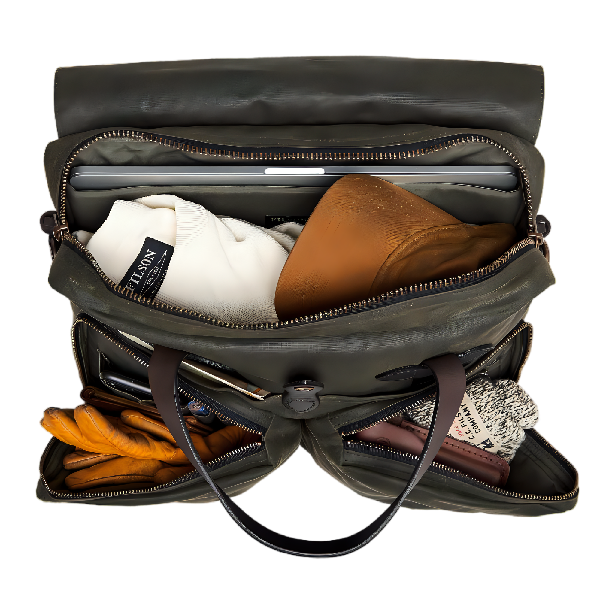 24 Hour Tin Cloth Briefcase - Otter Green