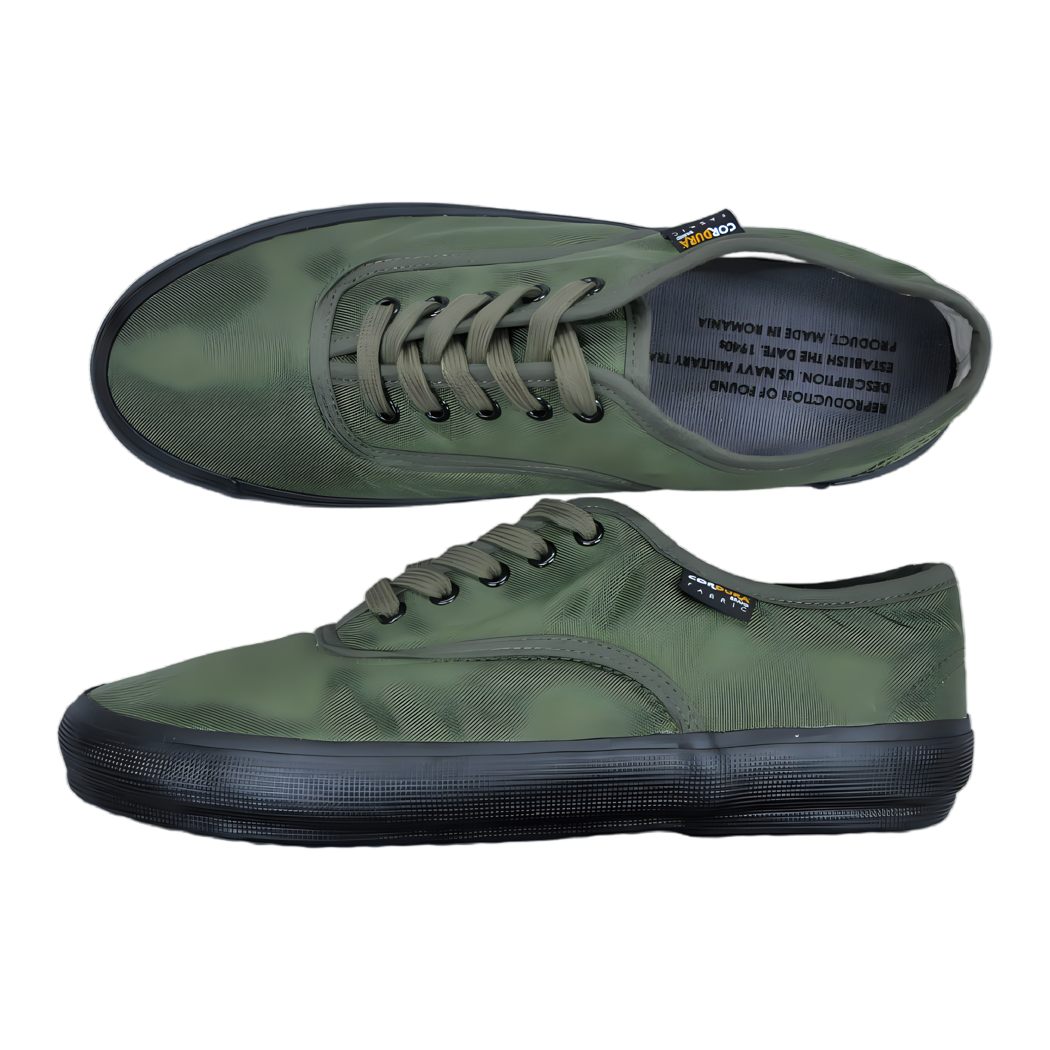 1940s US Navy Military Trainer - Olive/Black Sole