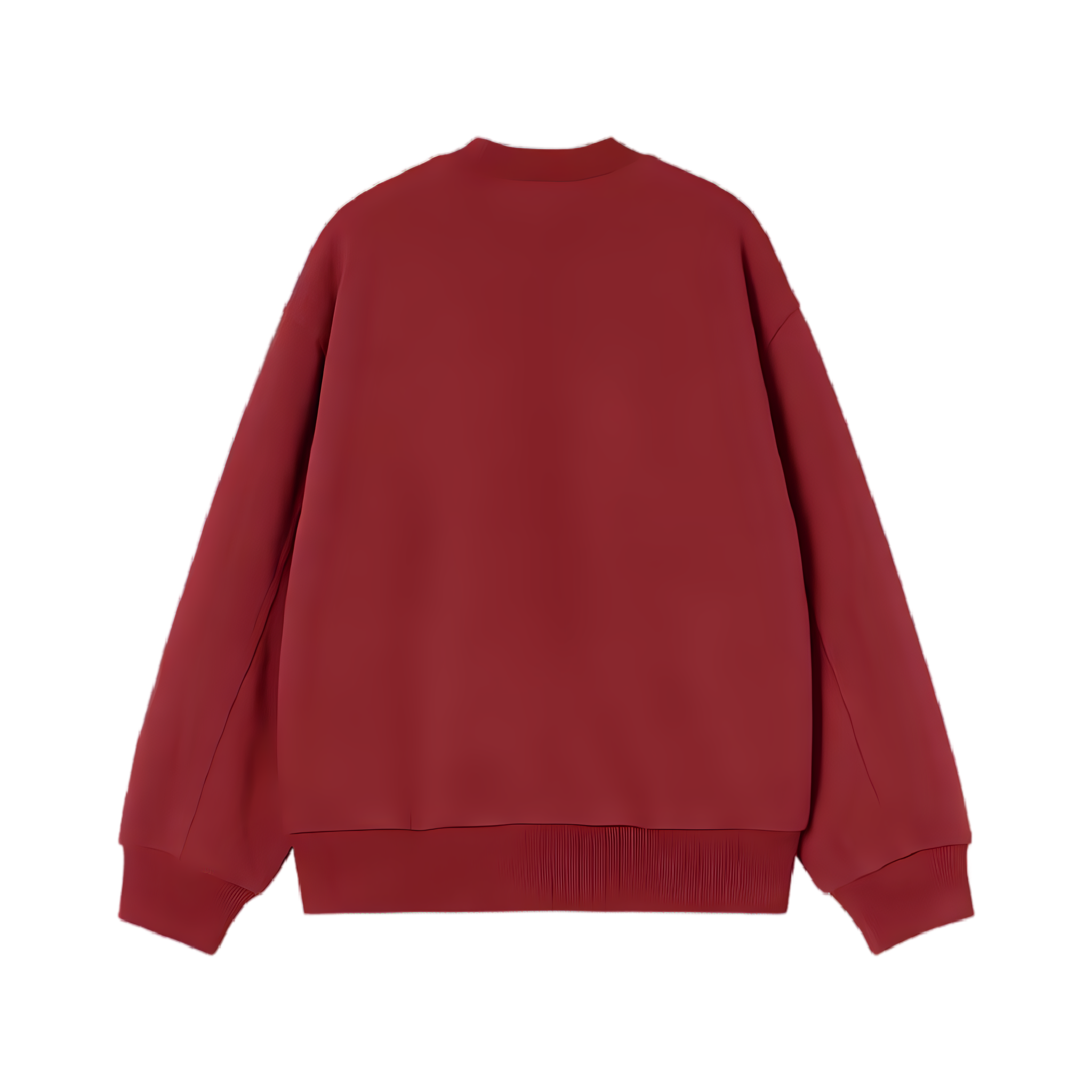 Detroit Sweatshirt - Scarlet, Stone Washed