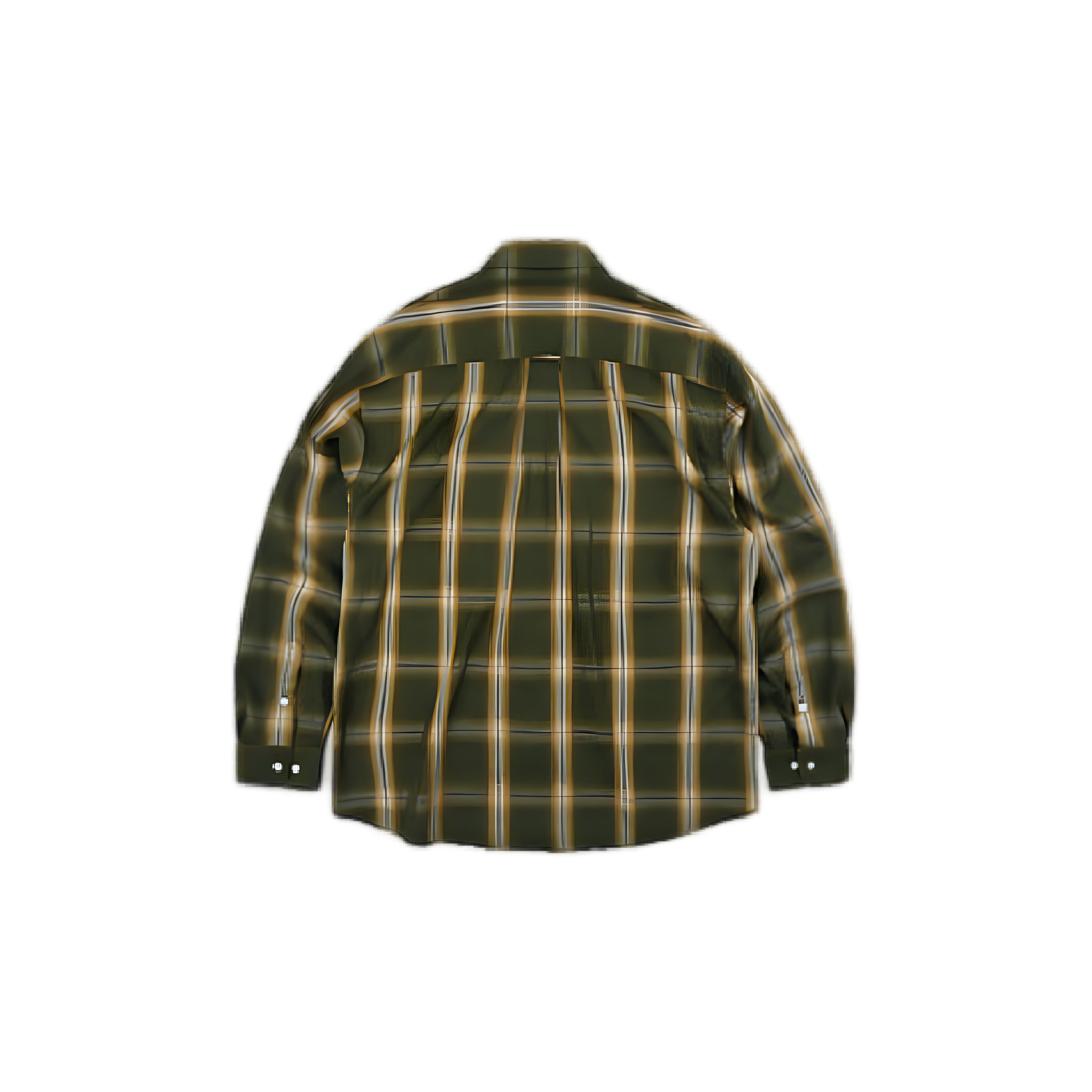 Lyocell Check Relaxed Shirt - Green
