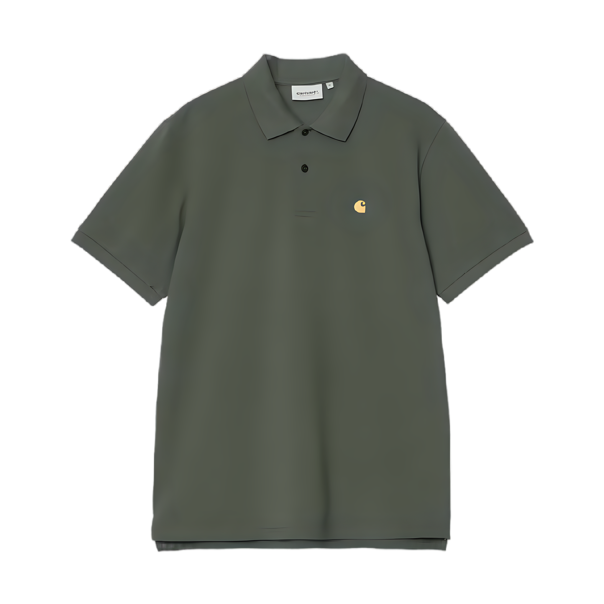 S/S Chase Pique Polo - Leaf/Gold