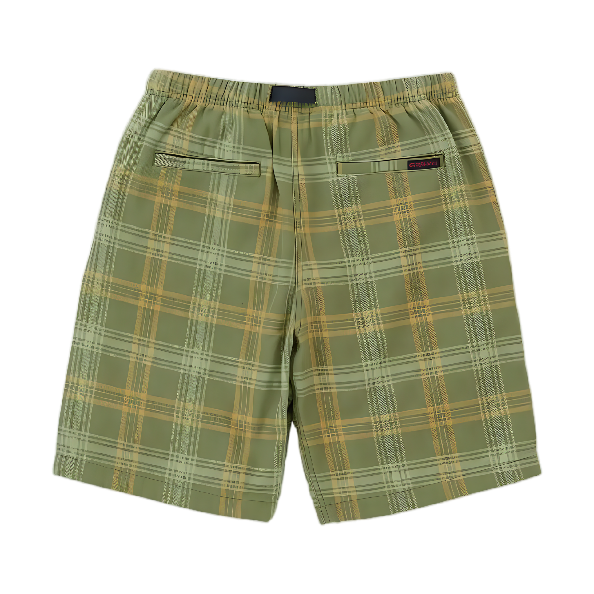 Hemp G-Short - Plaid, Green