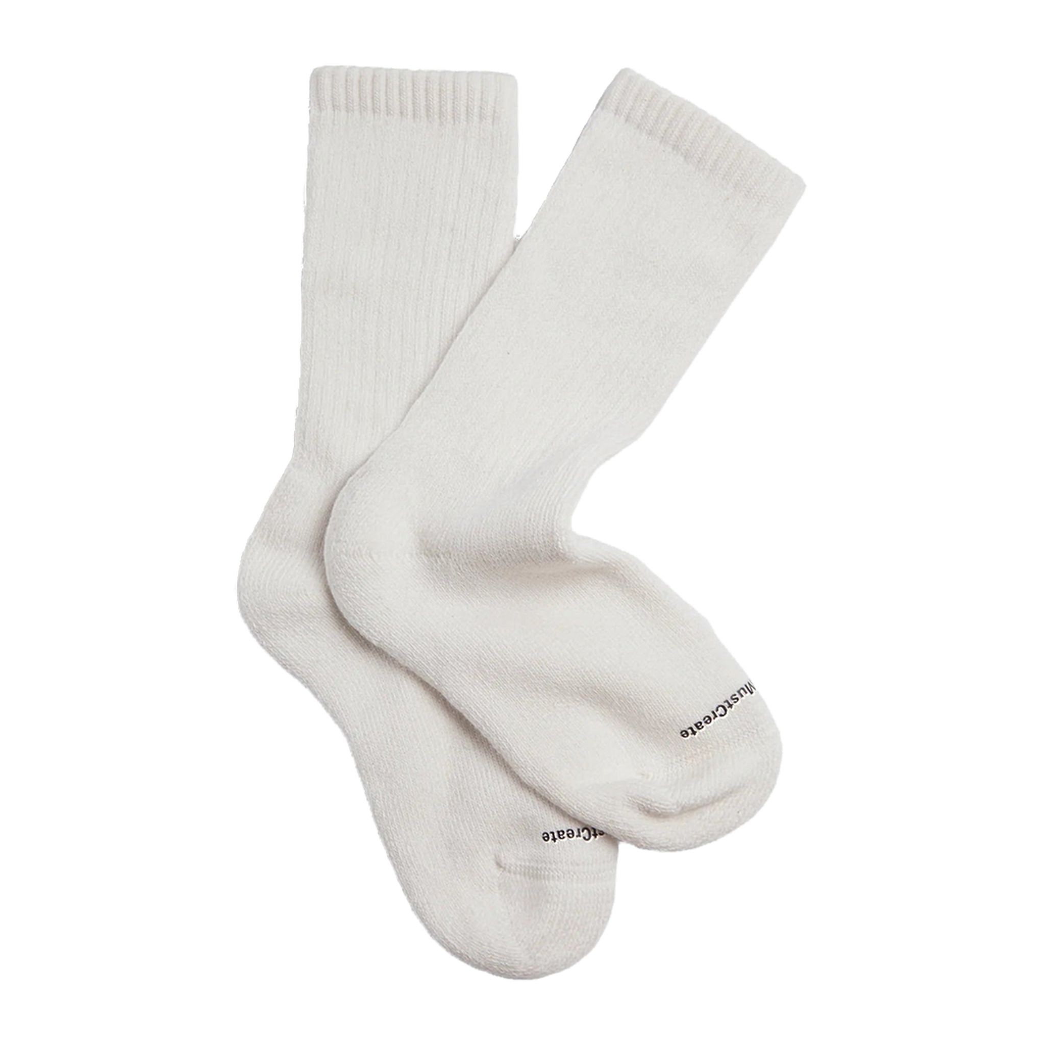 Earth Solid Socks - White