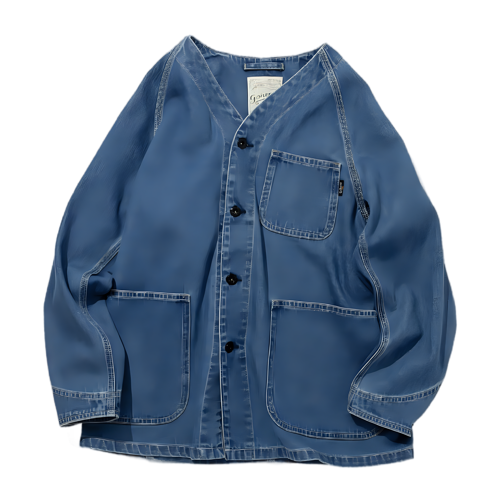 No Collar Coverall - Used Wash