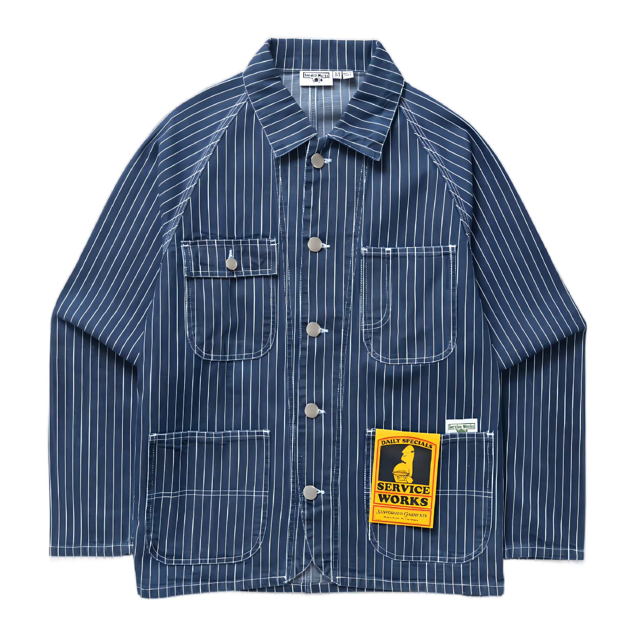 Pinstripe Denim Coverall 2.0 - Indigo