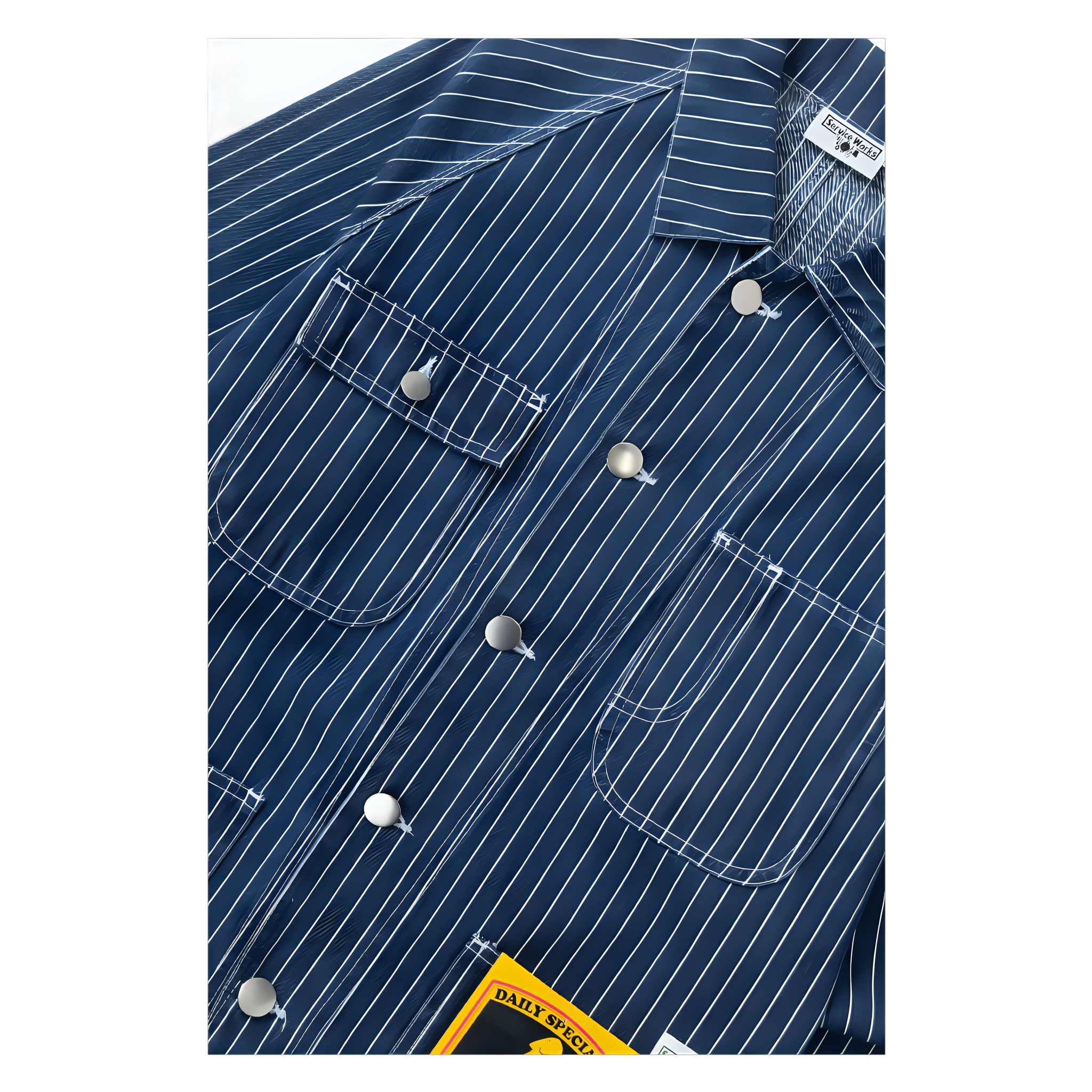 Pinstripe Denim Coverall 2.0 - Indigo
