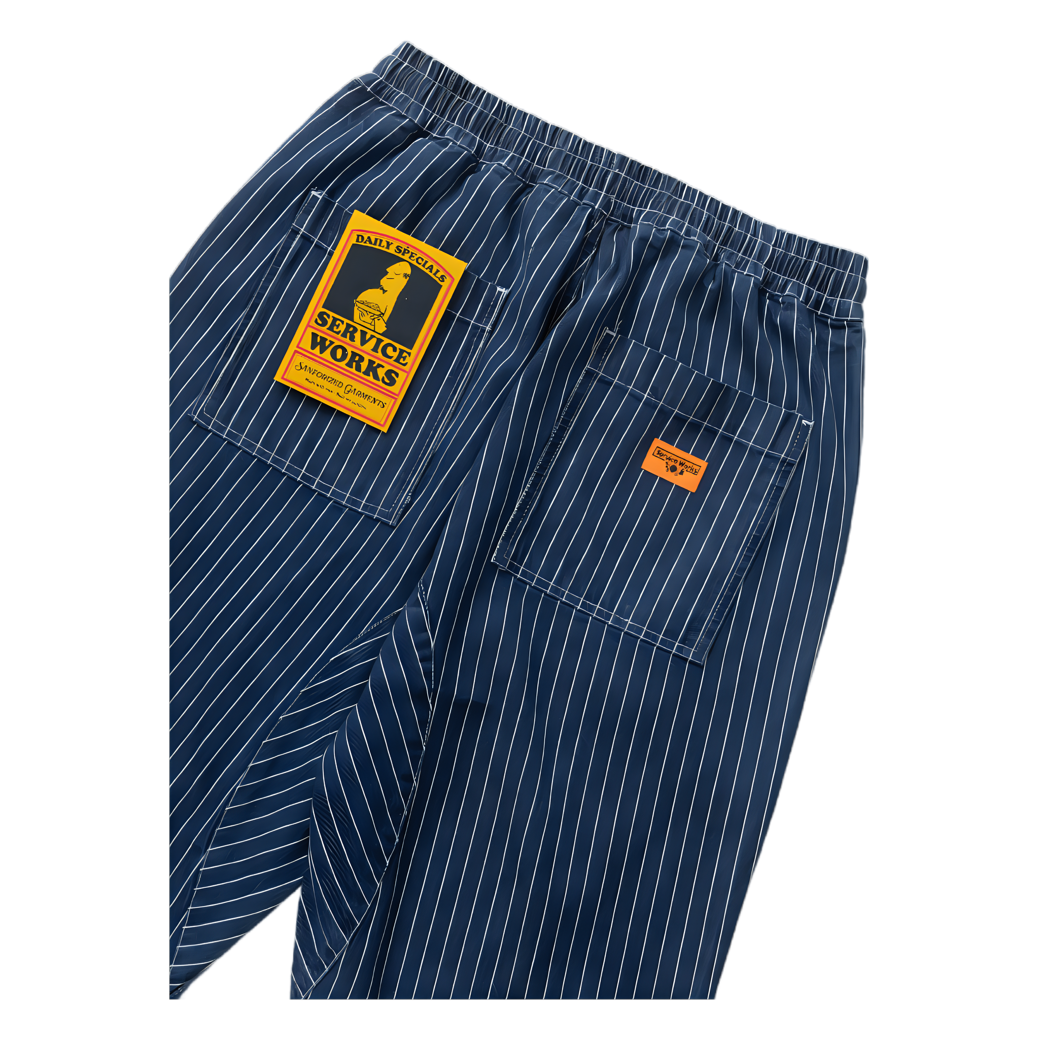 Pinstripe Denim Chef pant -  Indigo