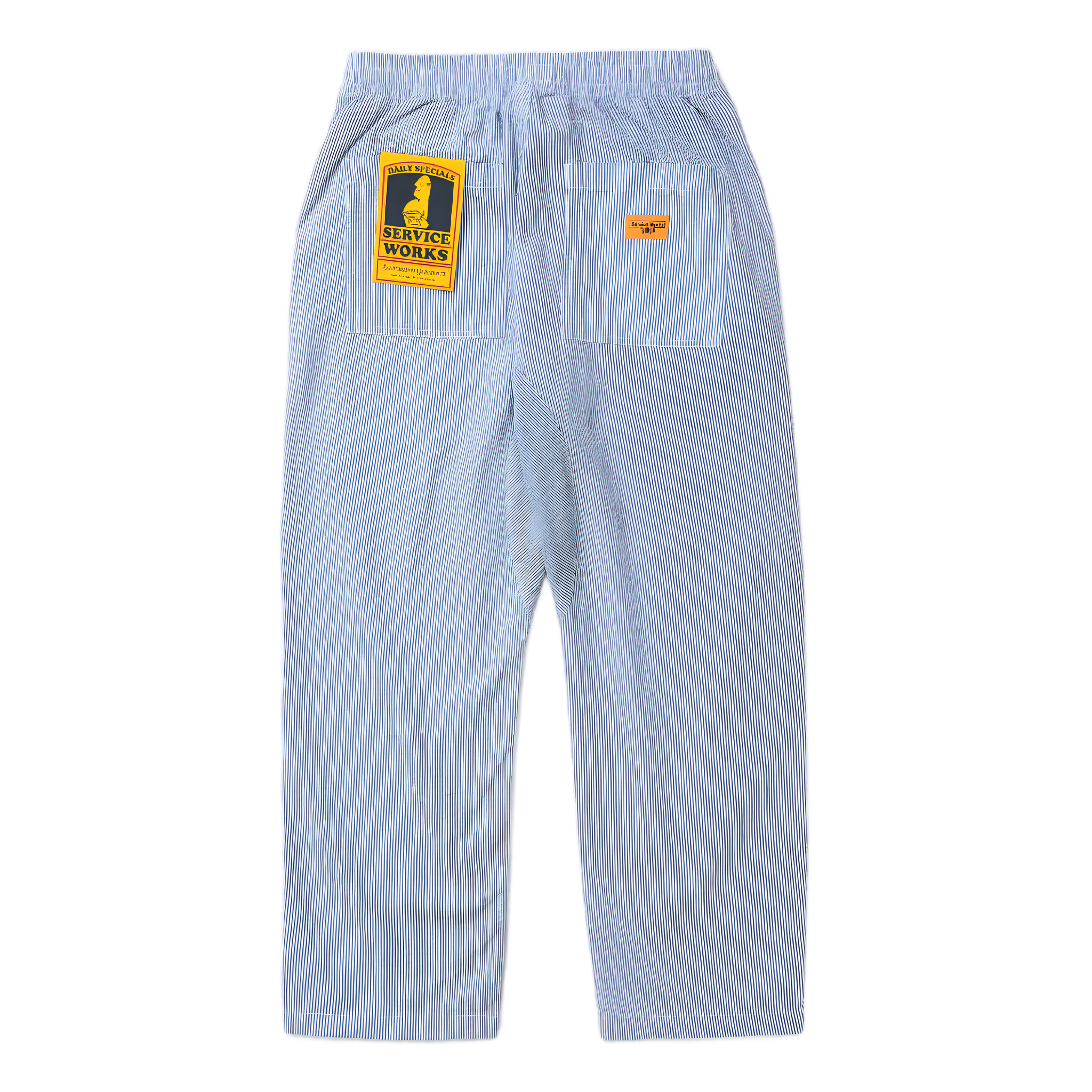 Seersucker Chef pant -  Navy Stripe