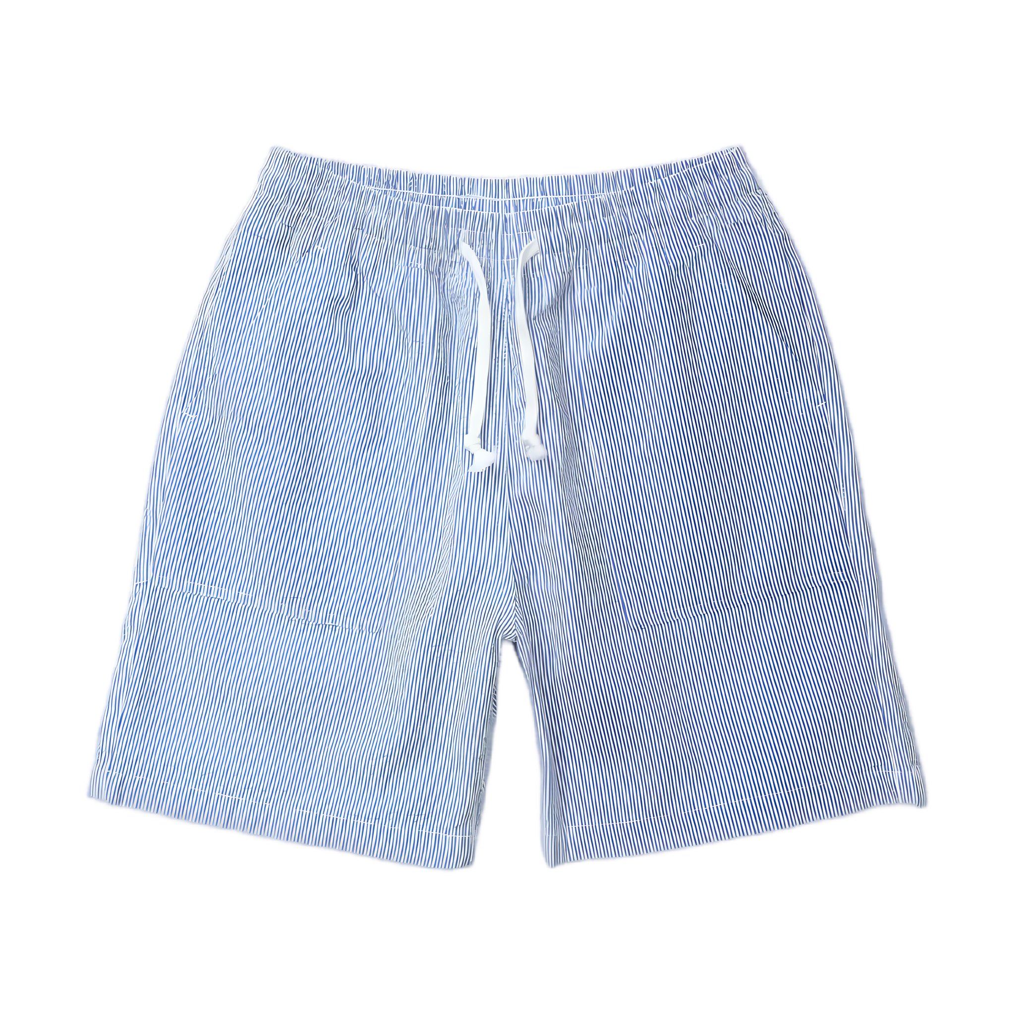 Seersucker Chef Shorts - Navy Stripe