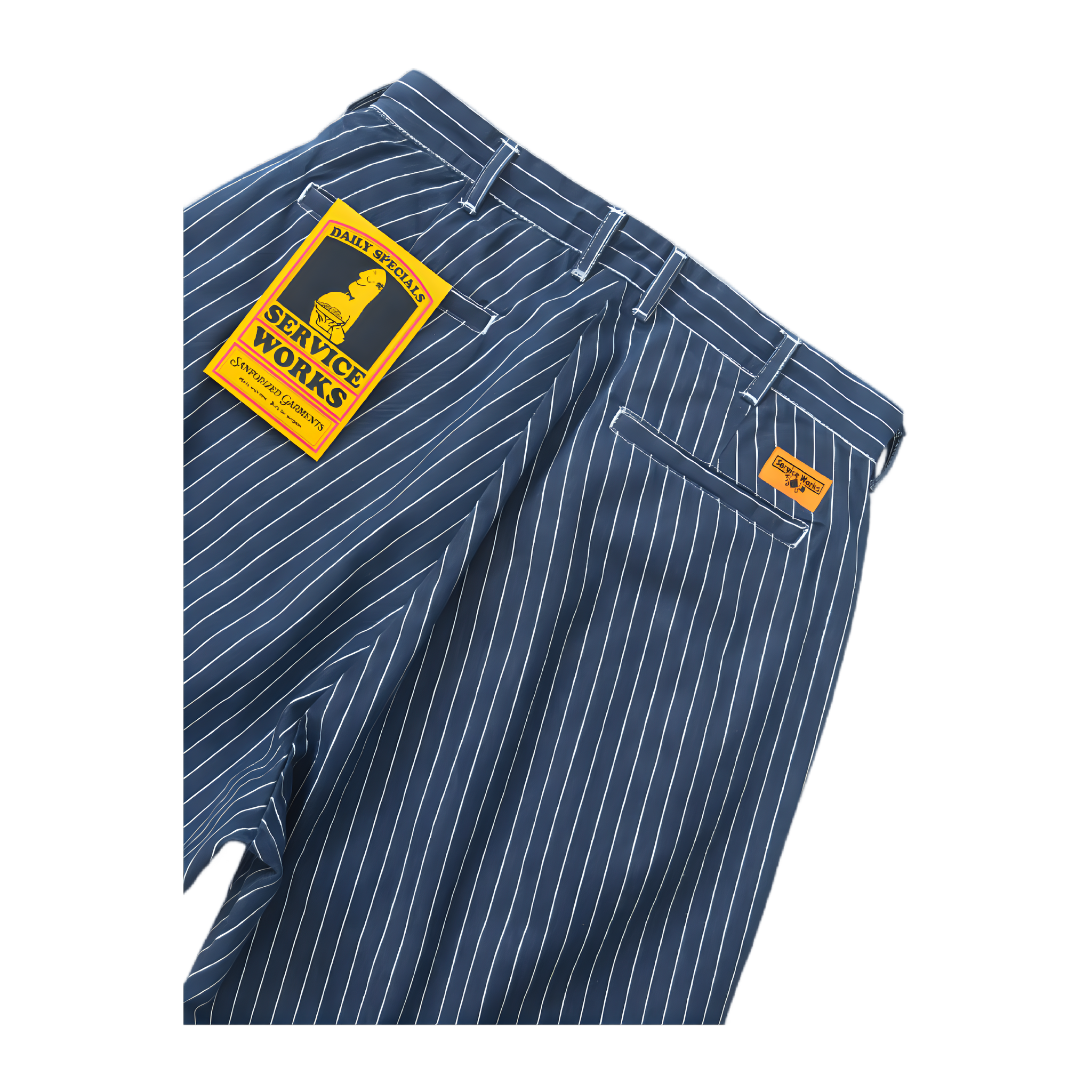 Pinstripe Denim Part Timer Shorts - Indigo