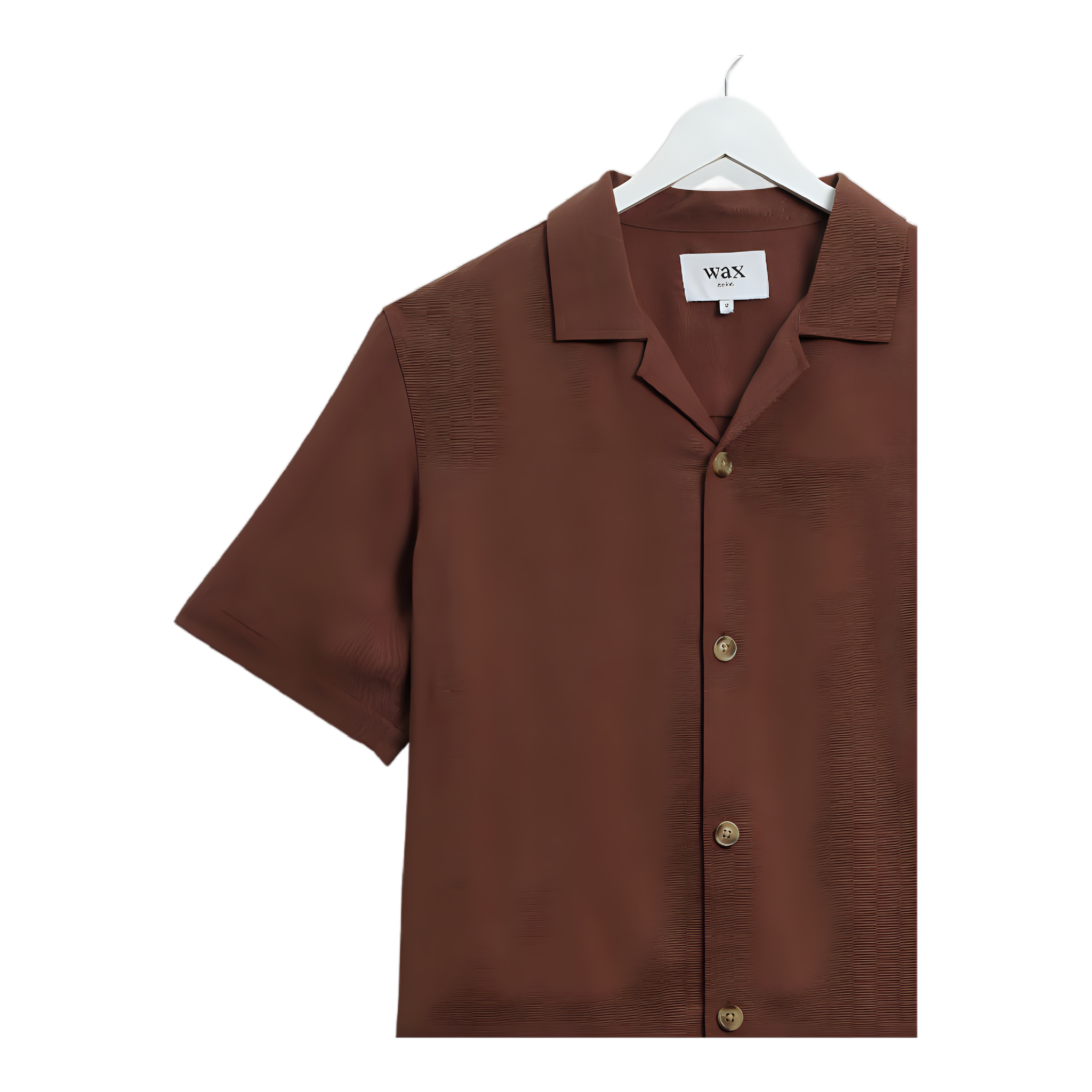 Curzon SS Shirt - Drapey Tencel Twill - Brown