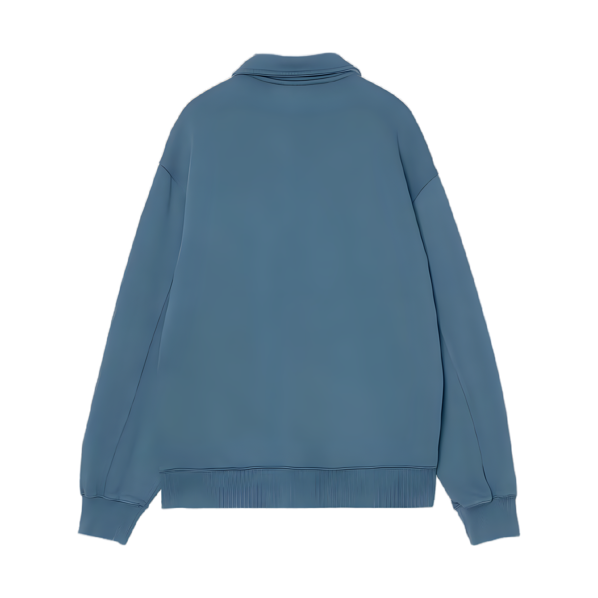 Half Zip Detroit Sweatshirt - Blue River, Stone Washed