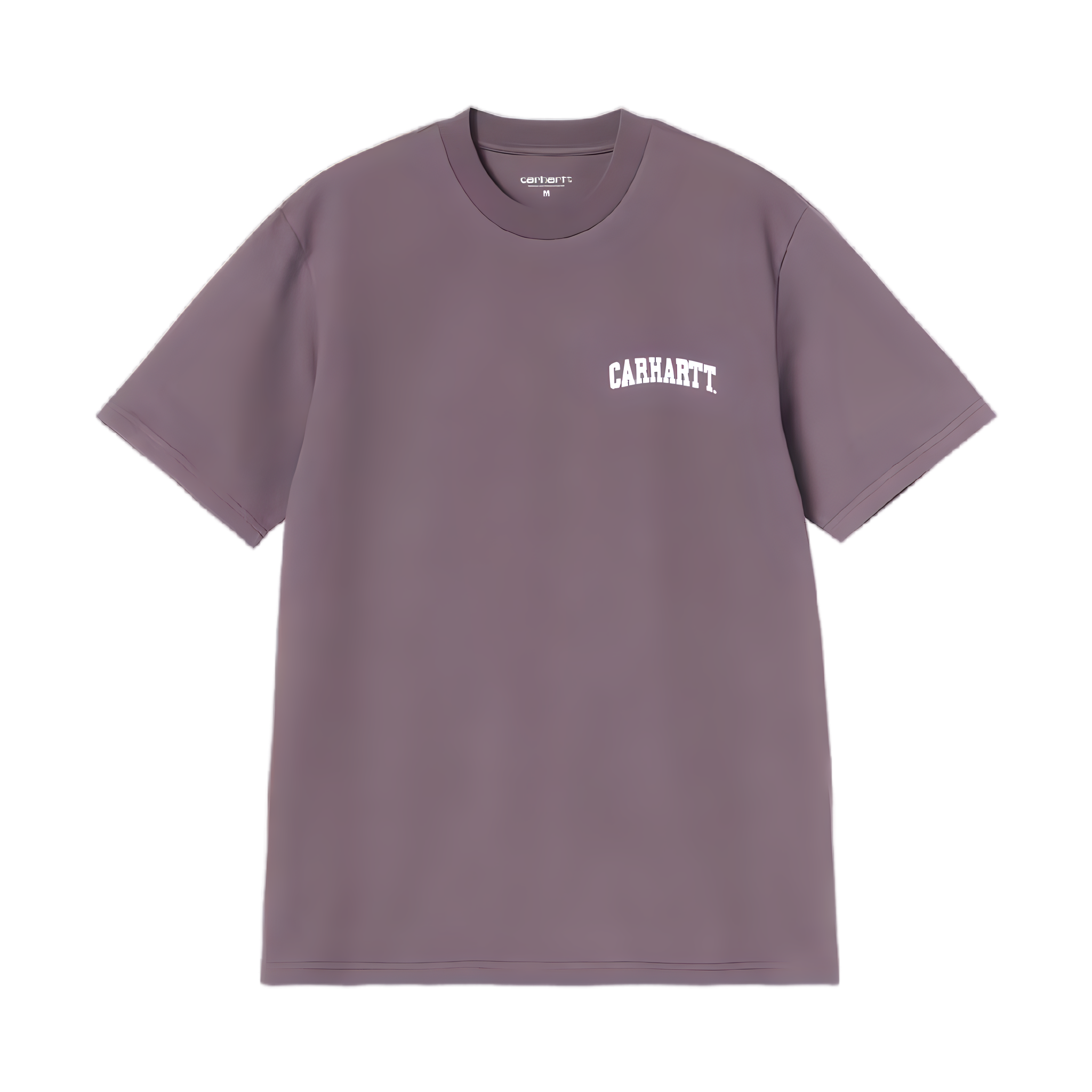 S/S University Script T-Shirt - Phlox/White