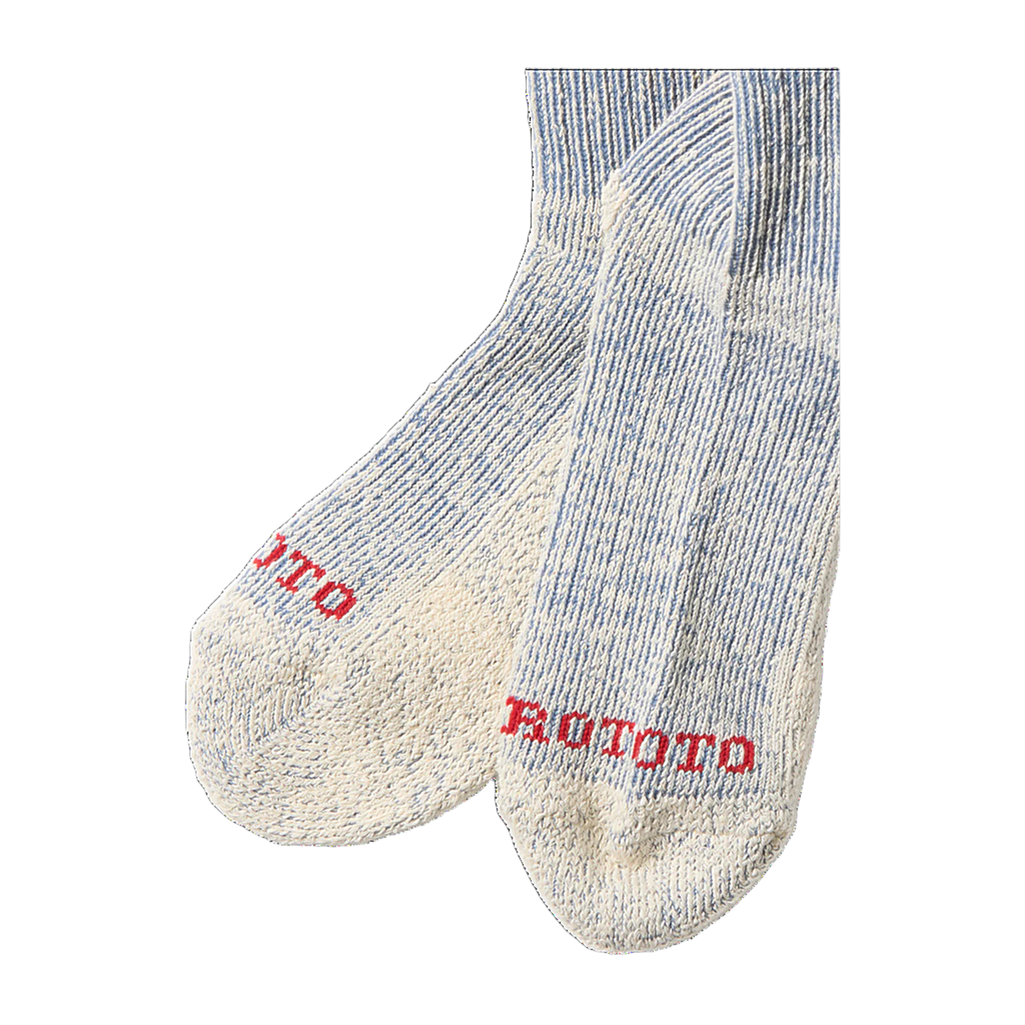 Pile Stripe Marl Socks - Blue/Orange