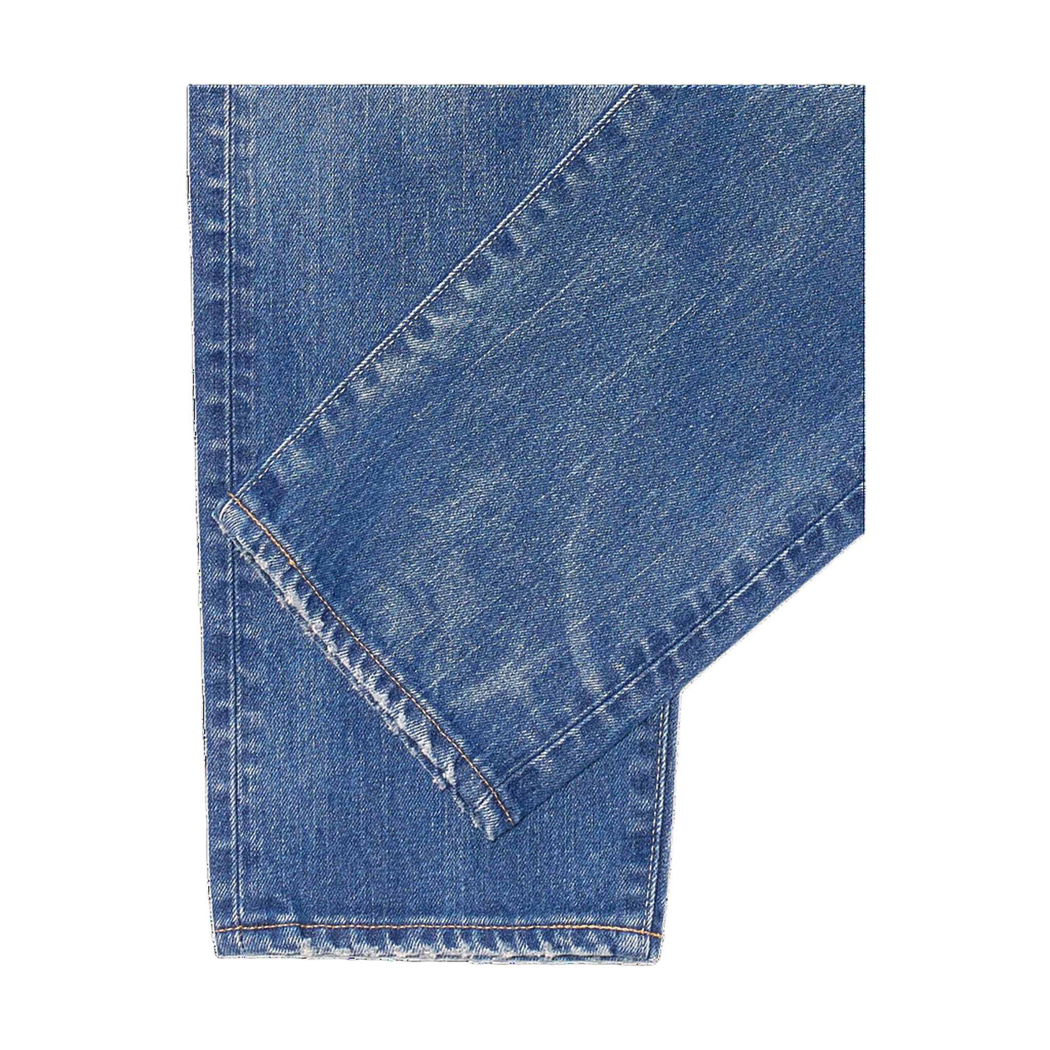 Regular Tapered Jeans - Blue, Mid Dark Used