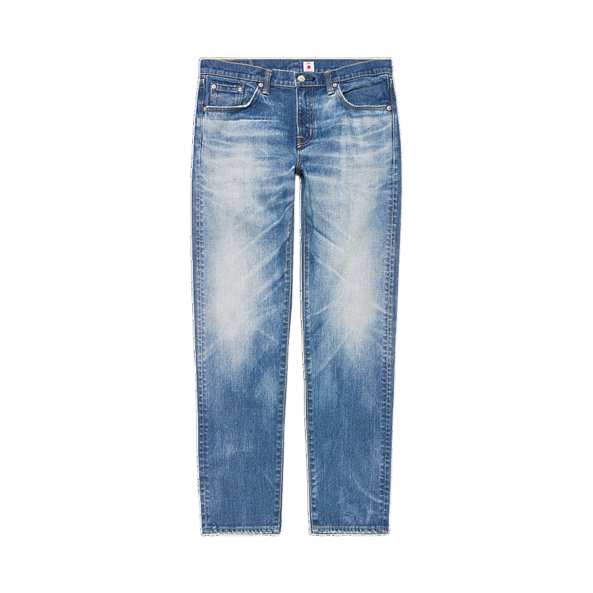 Regular Tapered Jeans - Blue, Mid Dark Used