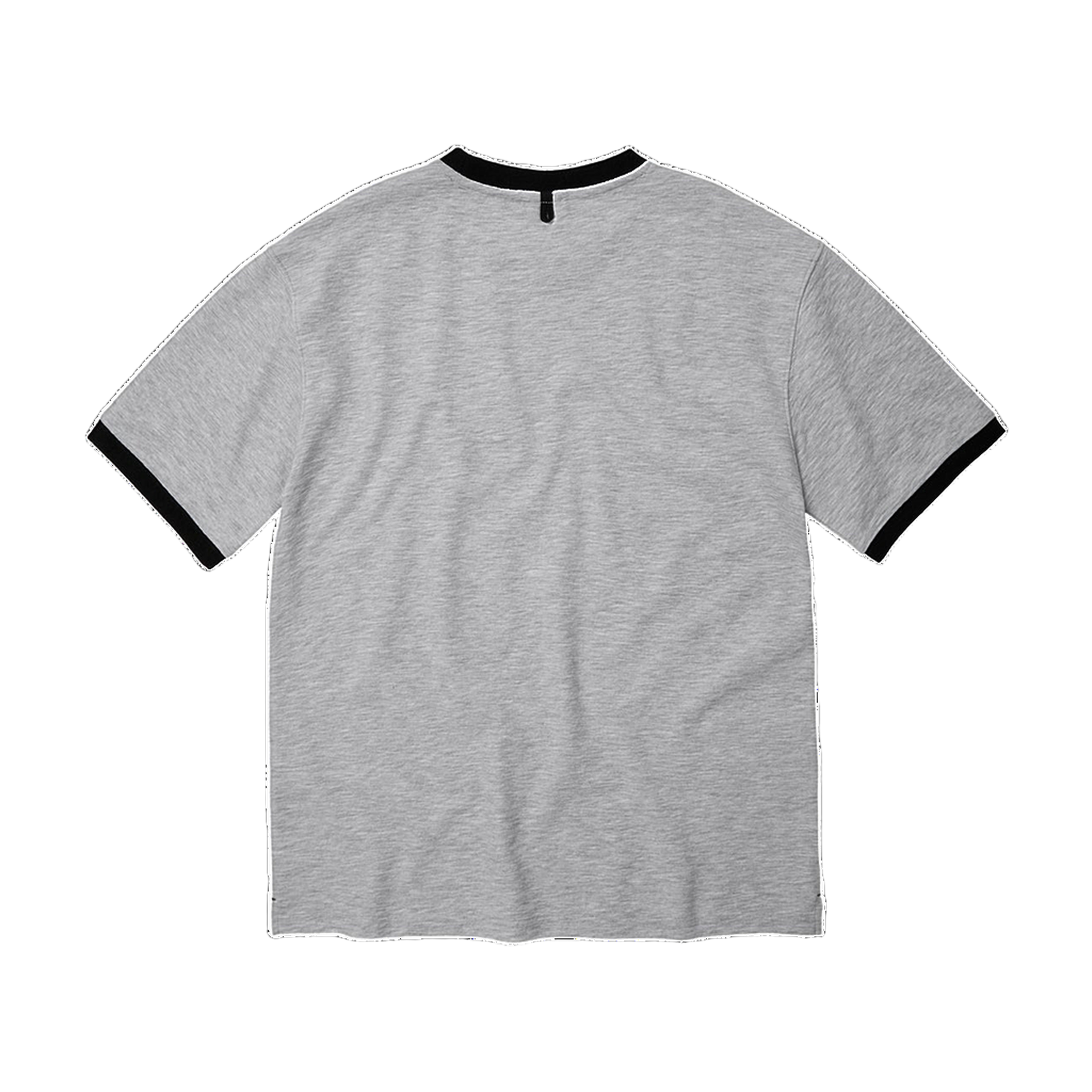 Terry Ringer Half T-Shirt - Grey