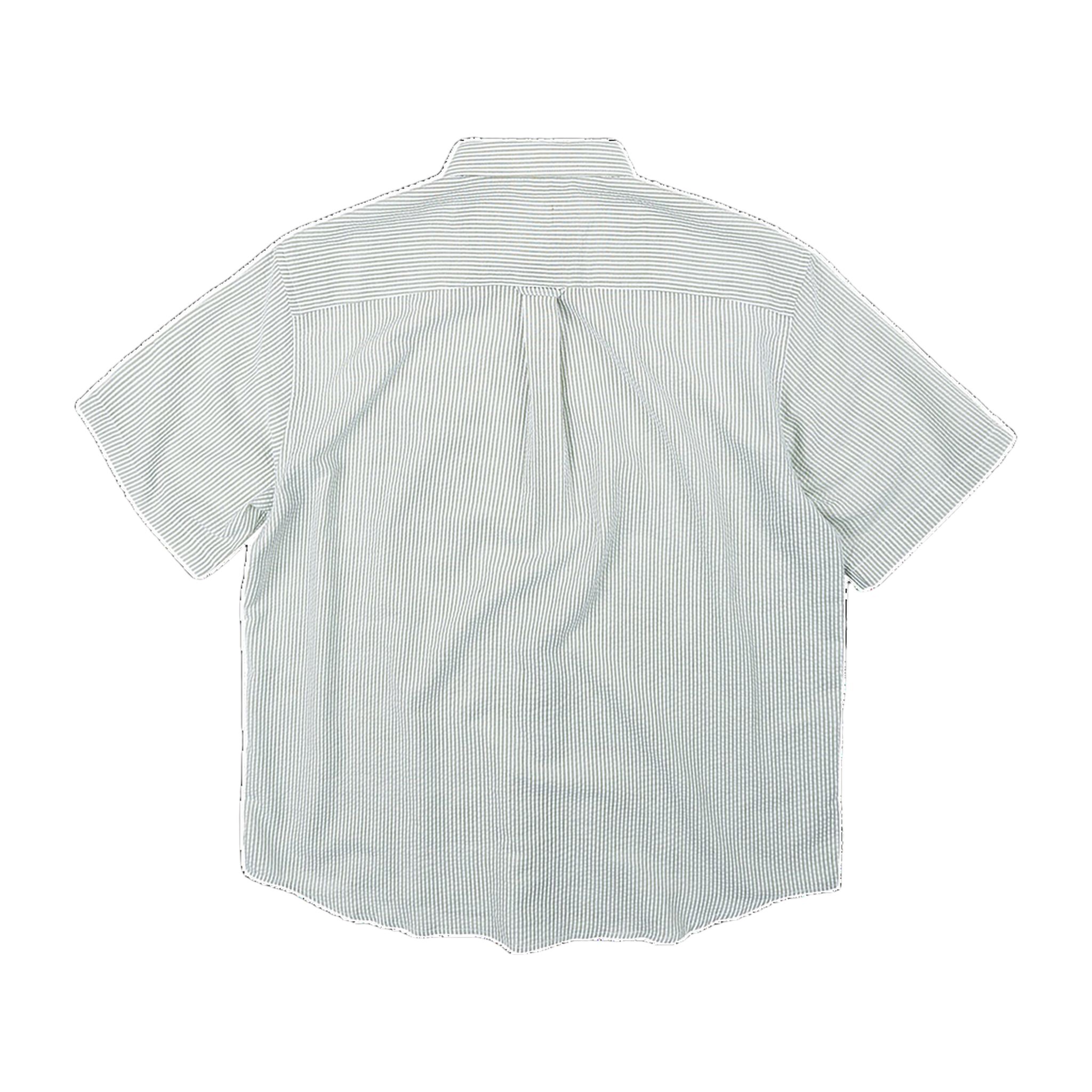 OG Stripe Seersucker Half Shirt - Green