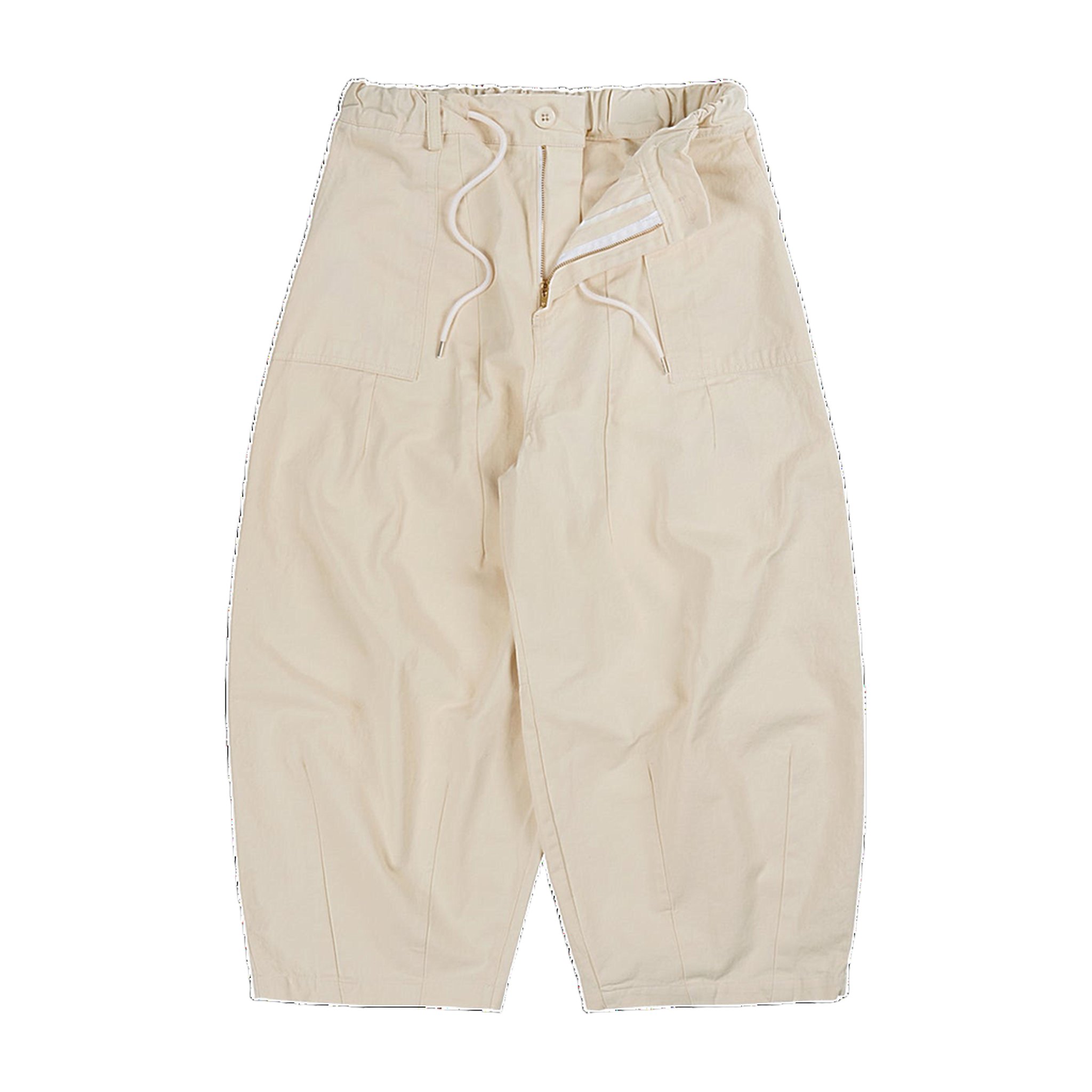 Twill Balloon Pants - Ivory