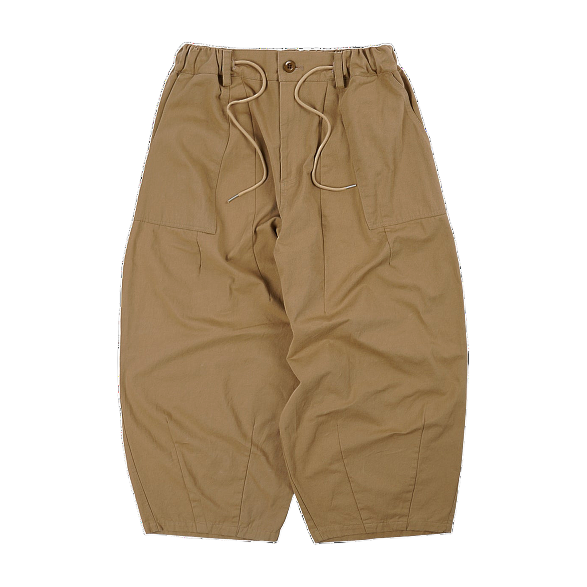 Twill Balloon Pants - Beige