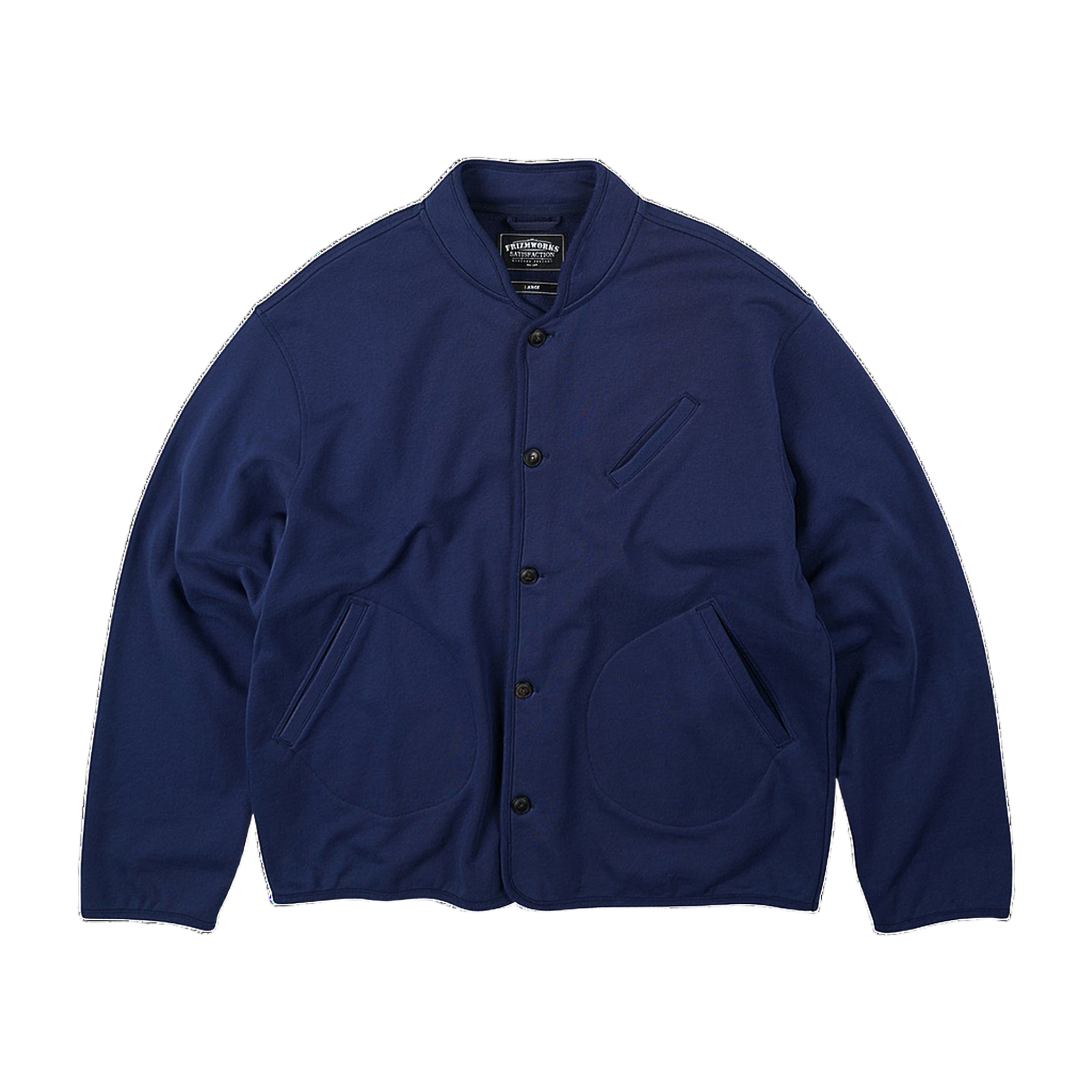 Varsity Sweat Cardigan - Navy