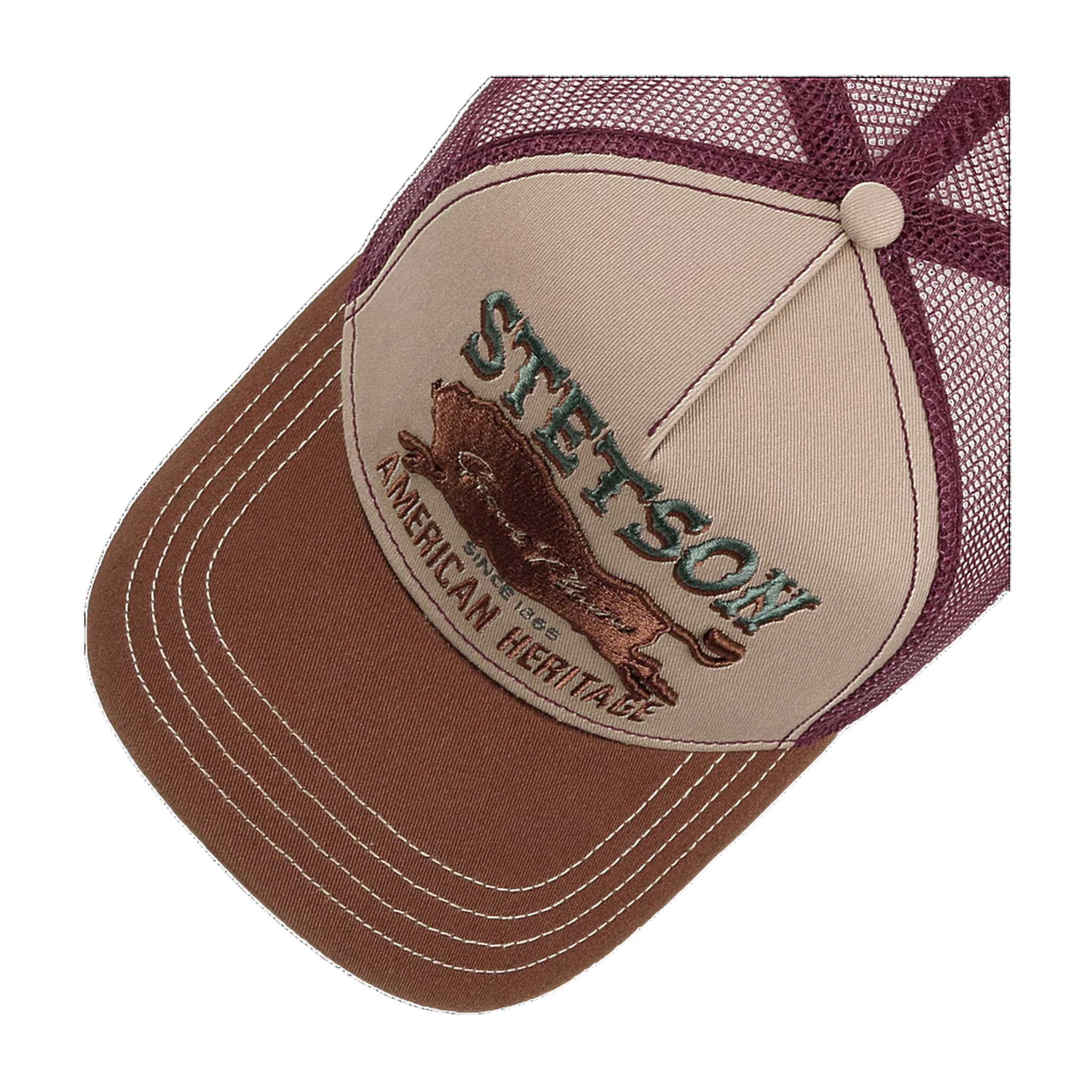 The Plains Trucker Cap - Bordeaux