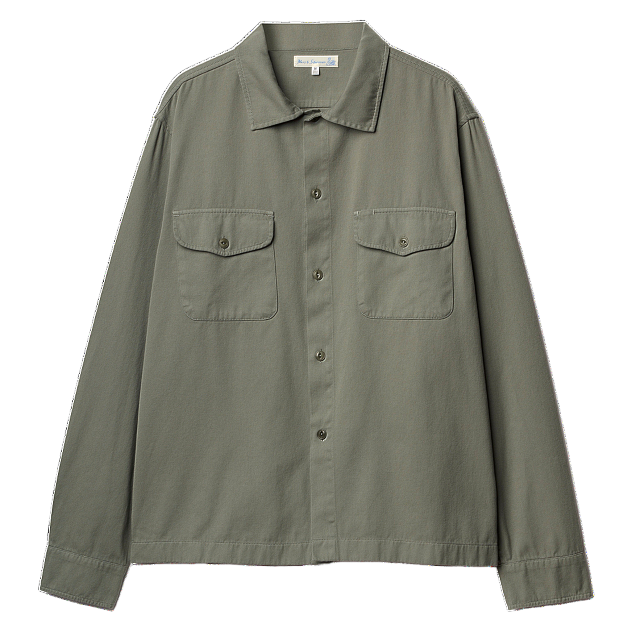 Worker's Cotton Twill L/S Shirt - Light Army