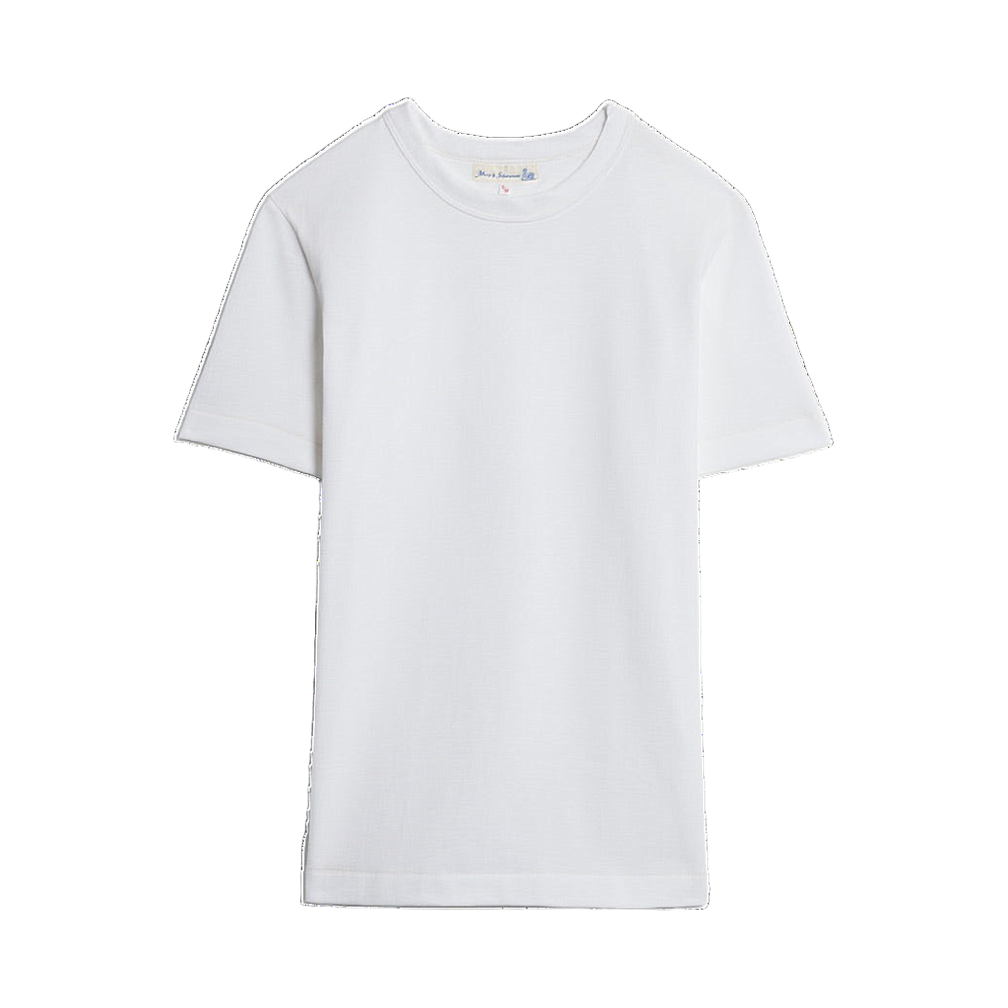 214 Loop-Wheeled Relaxed Fit Mid-Weight T-Shirt - White
