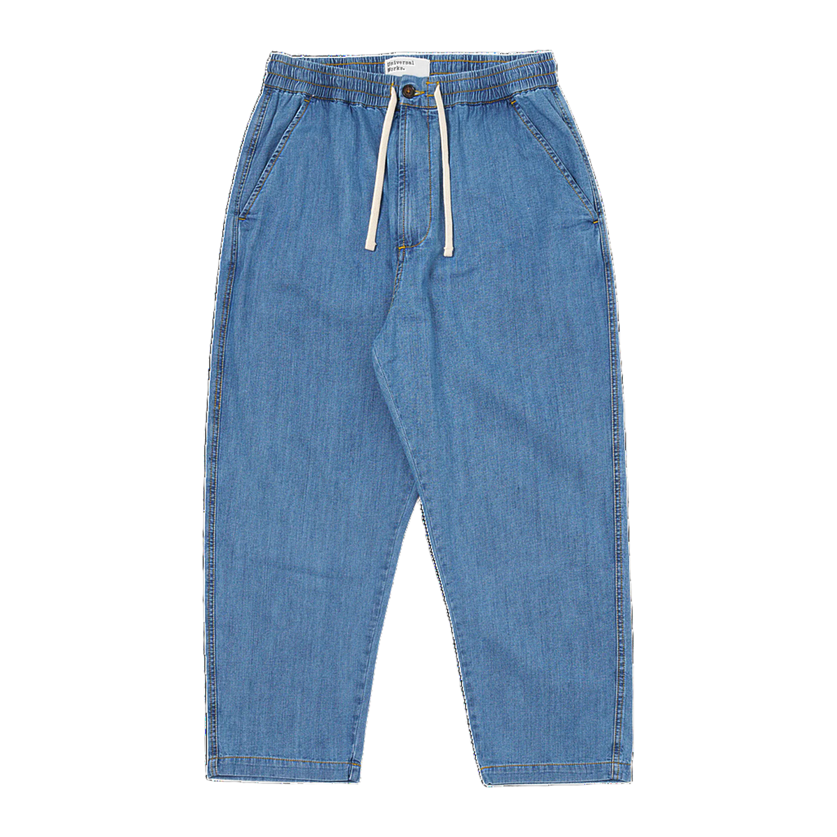 Hi Water Trouser - Washed Indigo 8oz Slub Denim
