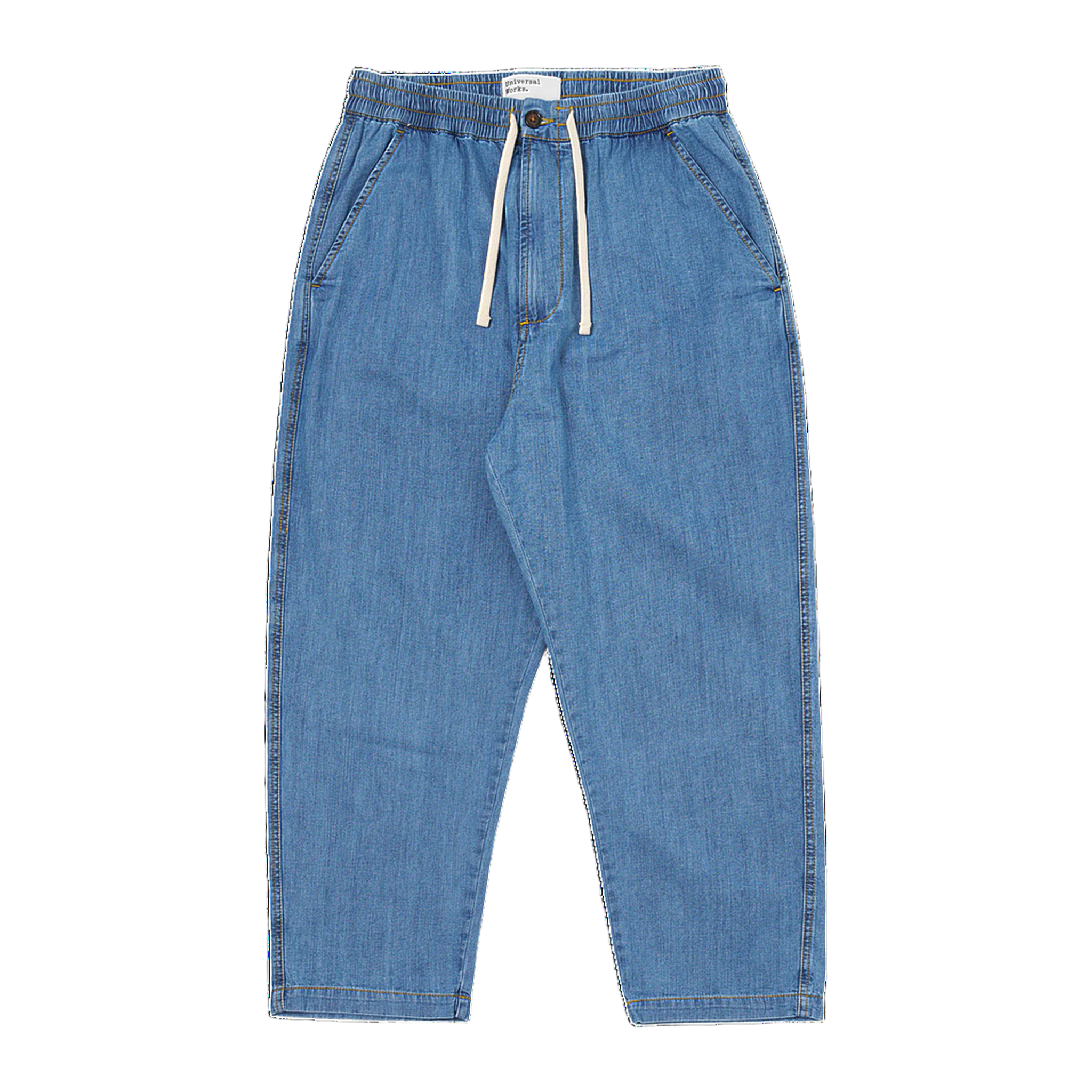 Hi Water Trouser - Washed Indigo 8oz Slub Denim