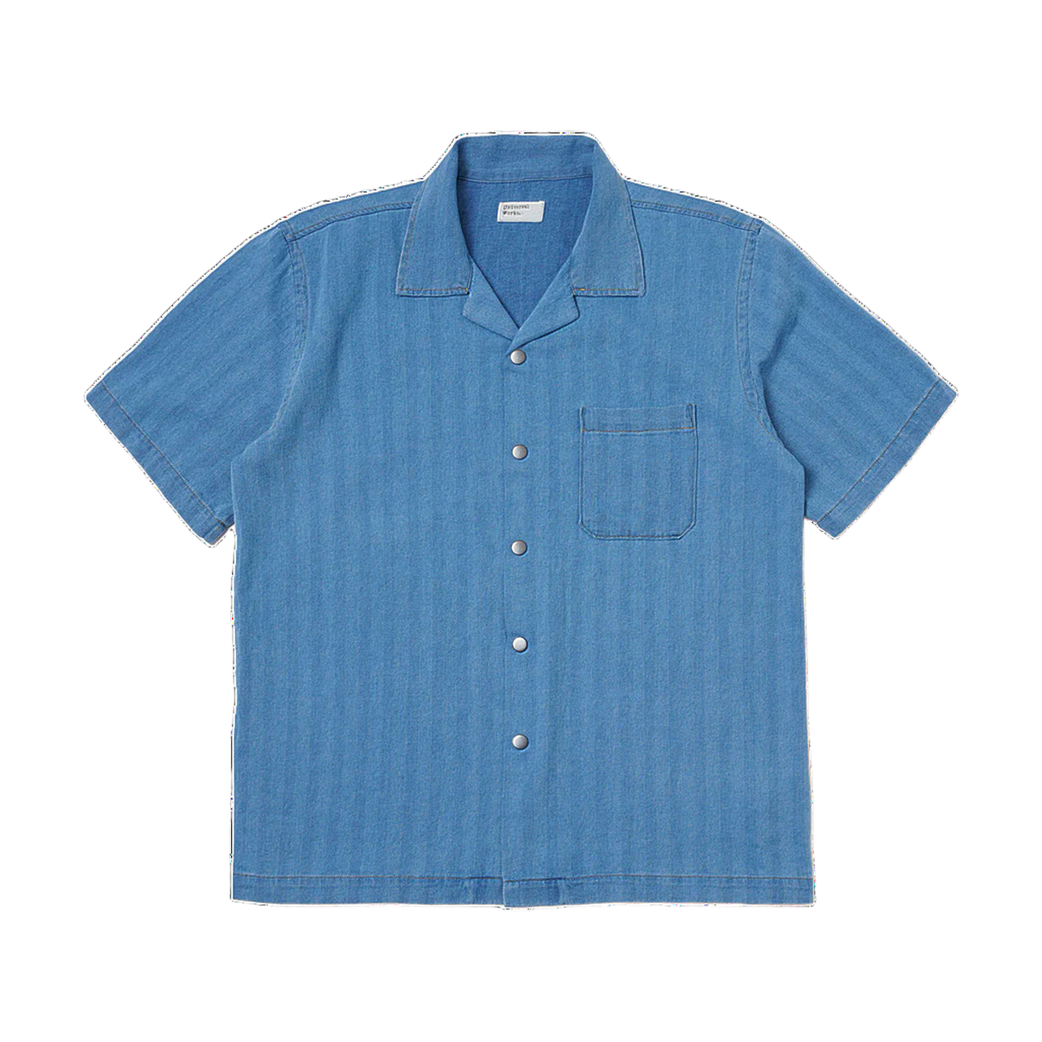 Road Shirt - Washed Indigo Recycled Herringbone