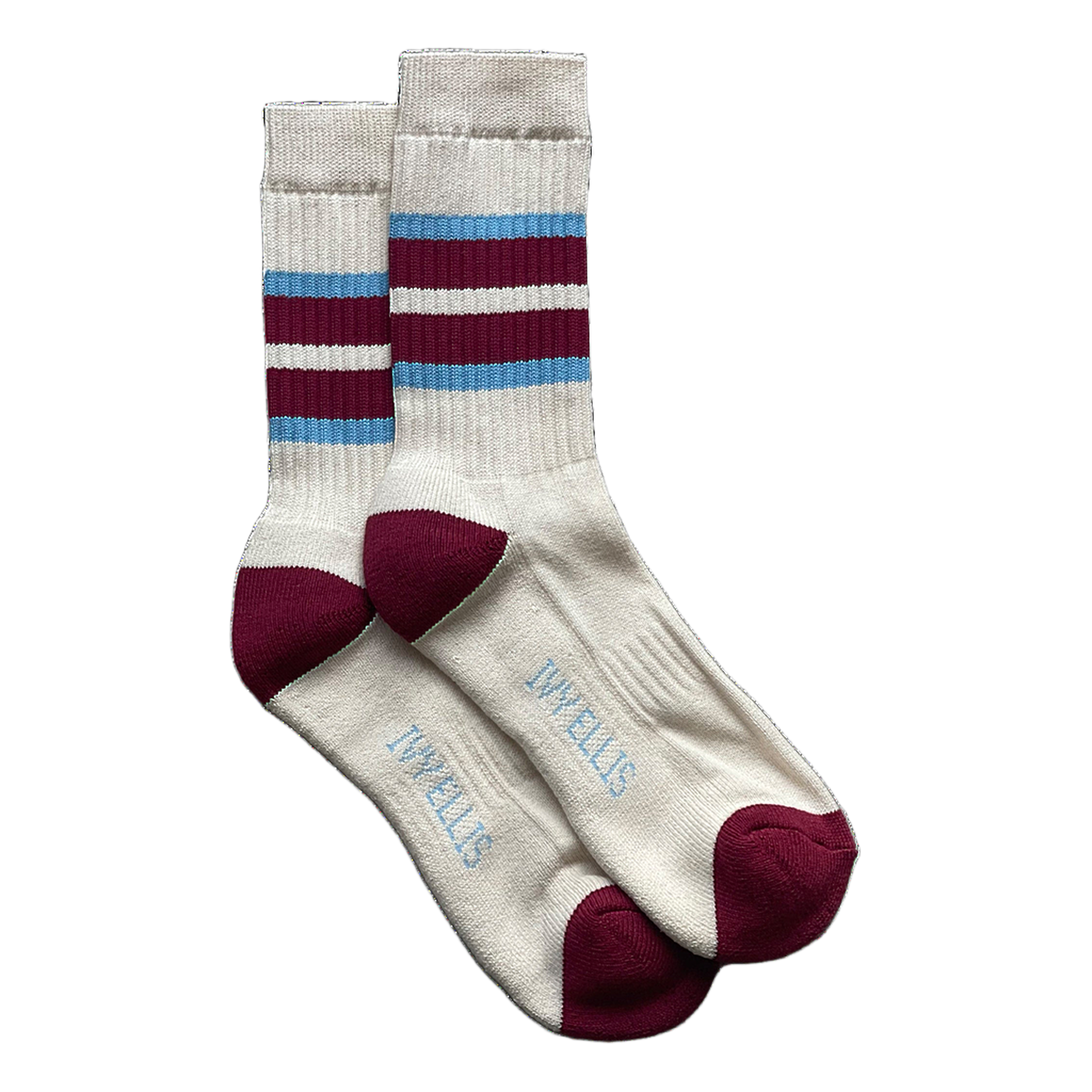 The Romero - Claret and Light Blue