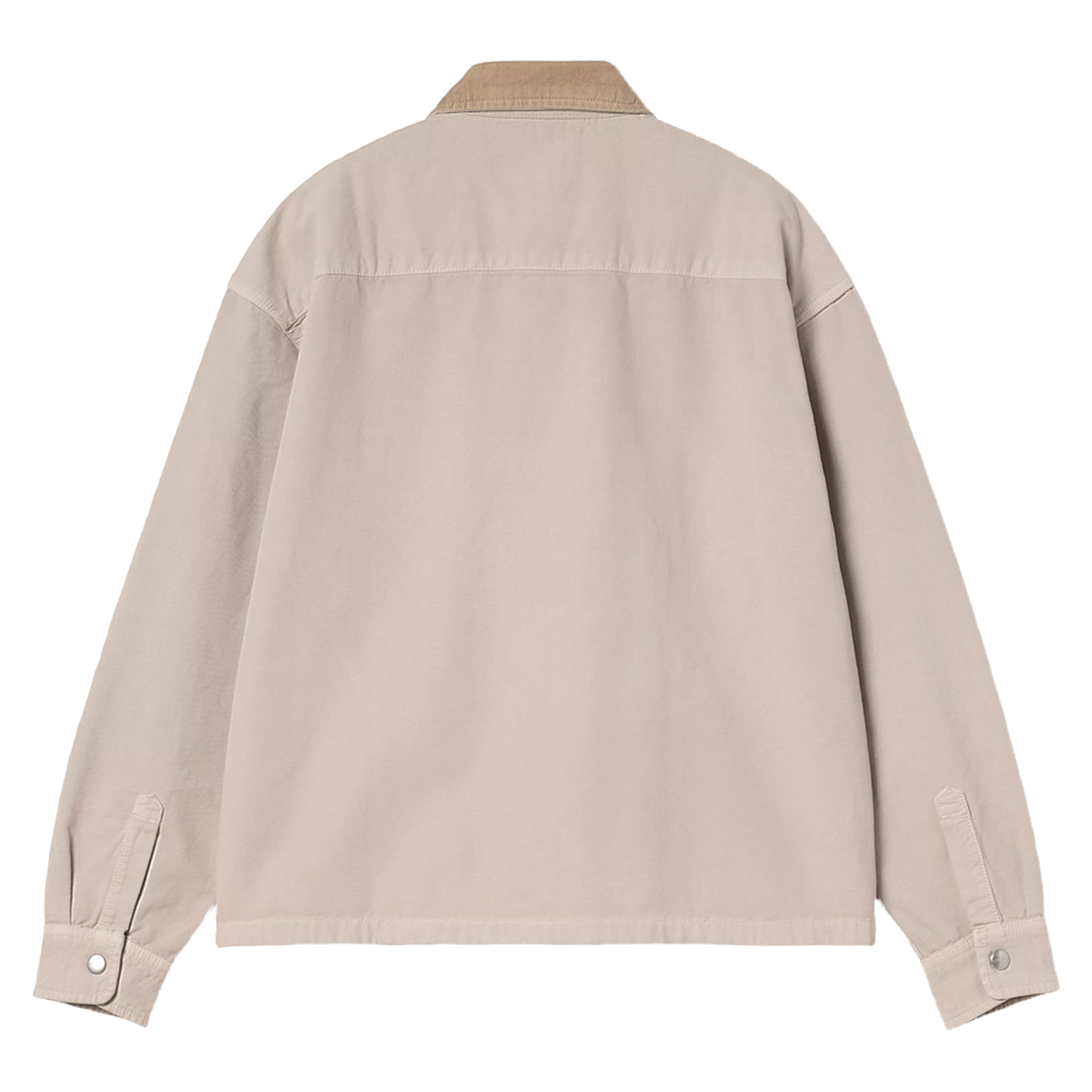 Prescott Shirt Jac - String/Leather, Garment dyed