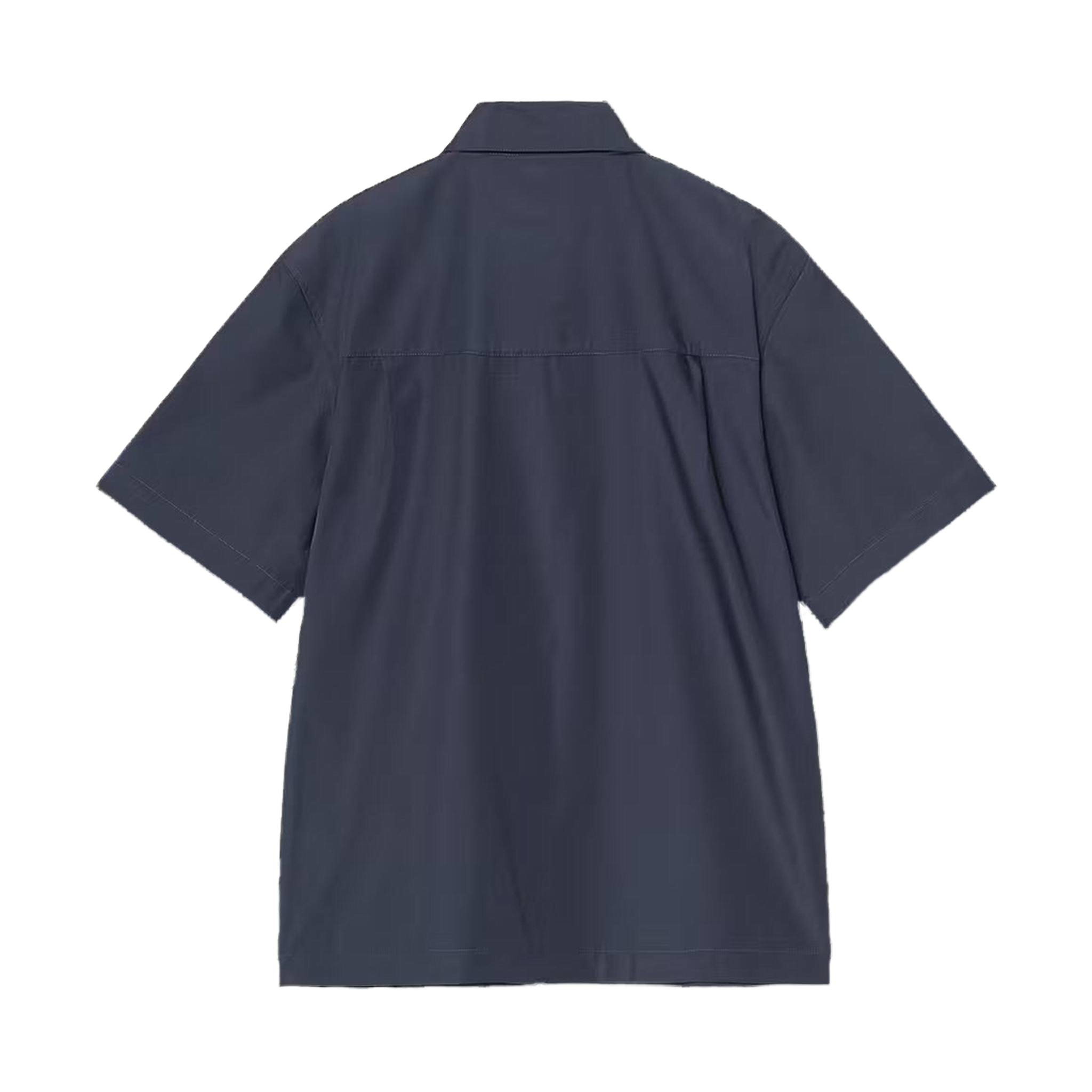 S/S Postal Zip Shirt - Blue/Wax