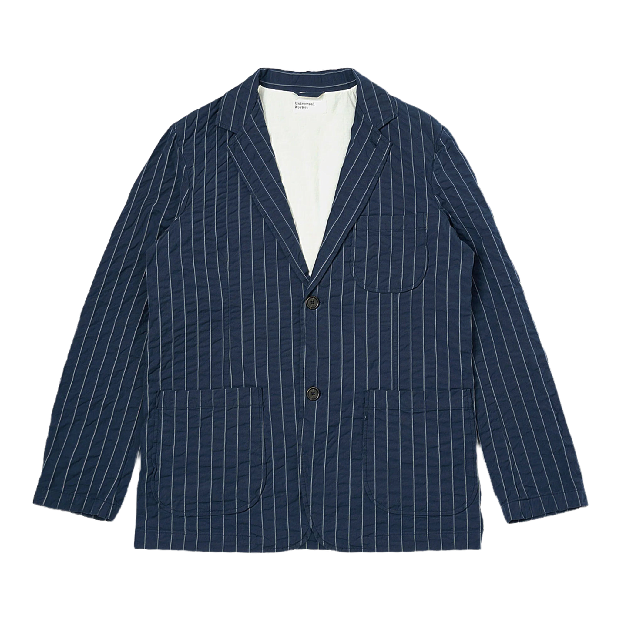 Chester Stripe Two Button Jacket - Navy