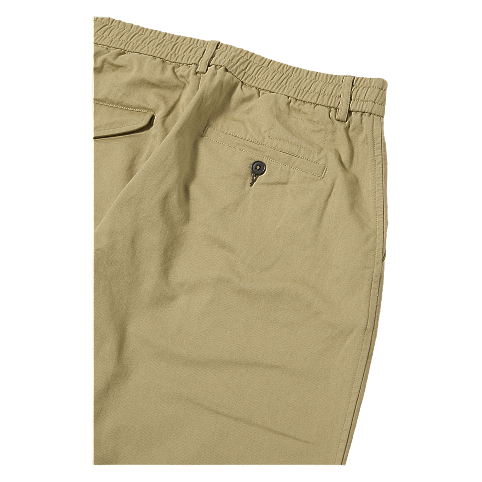 Twill Pleated Track Pant - Sand