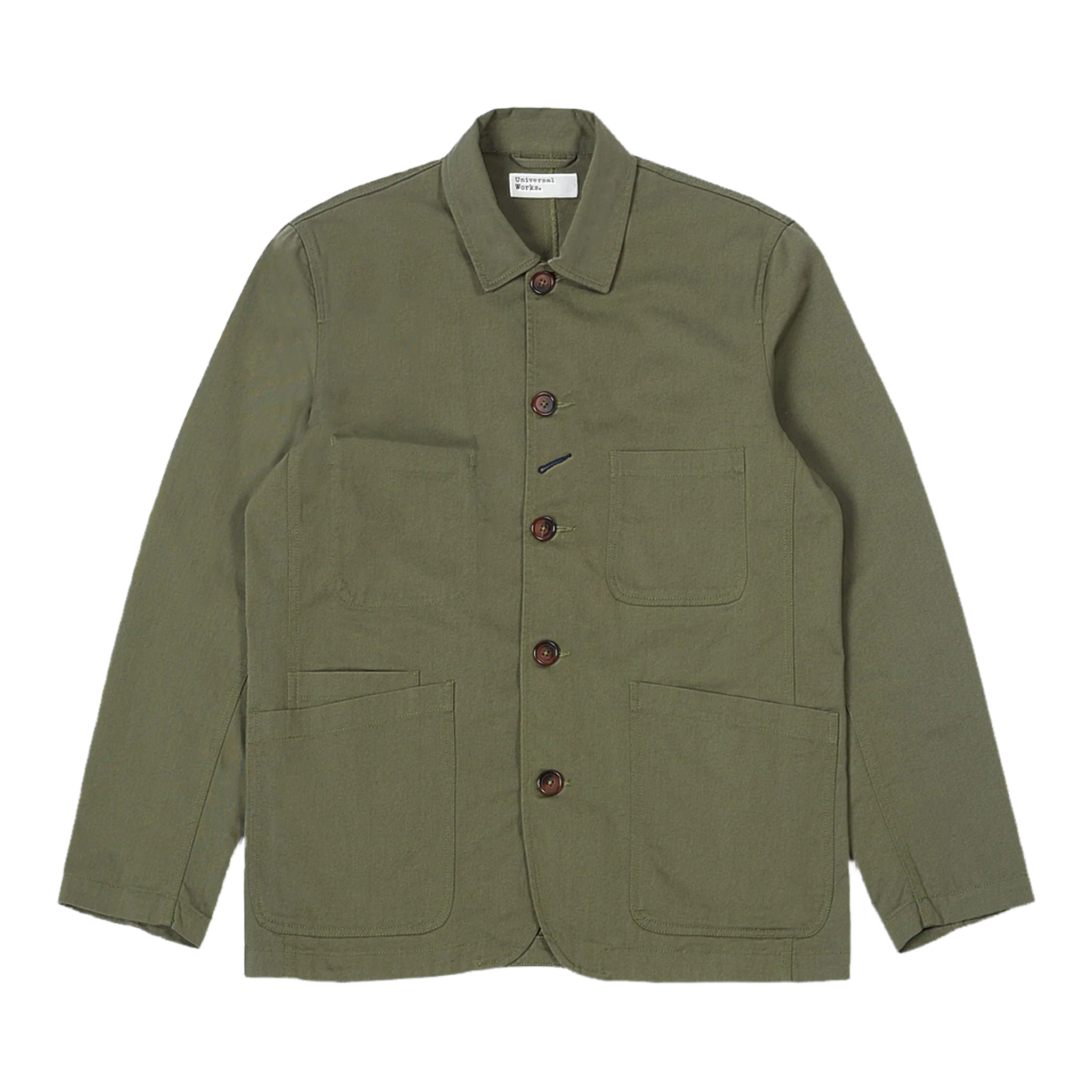 Twill Bakers Jacket - Light Olive