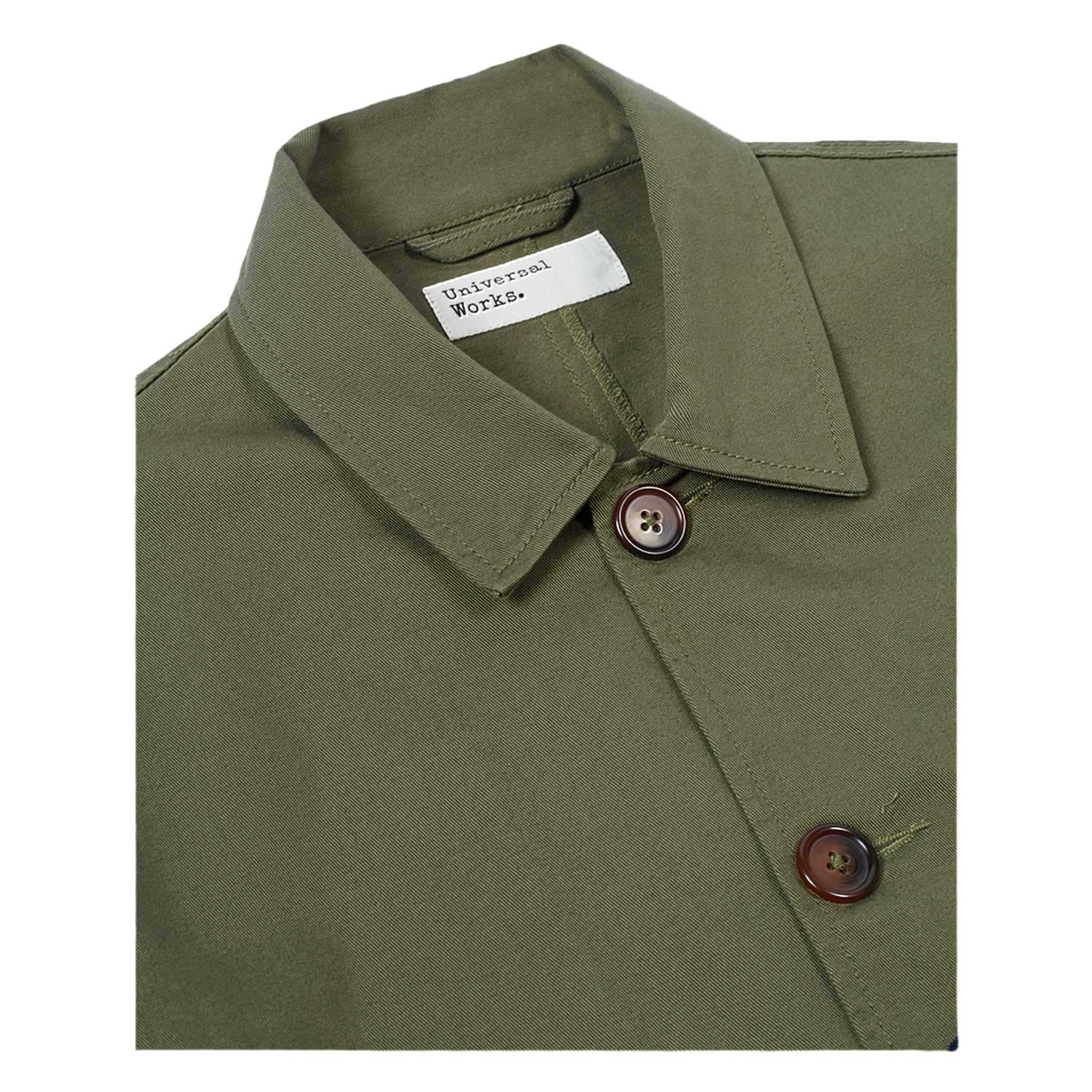 Twill Bakers Jacket - Light Olive