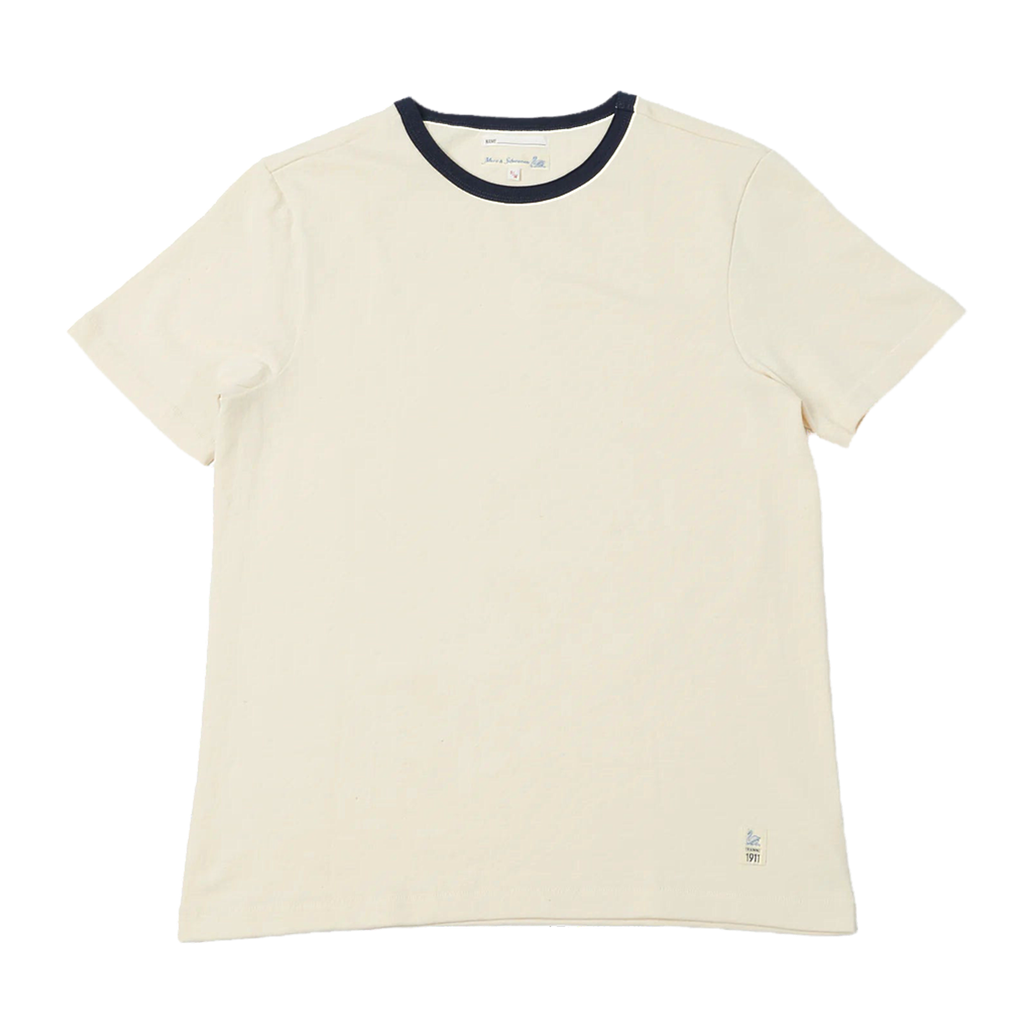 TR215B Classic Ringer T-Shirt - Nature/Ink Blue