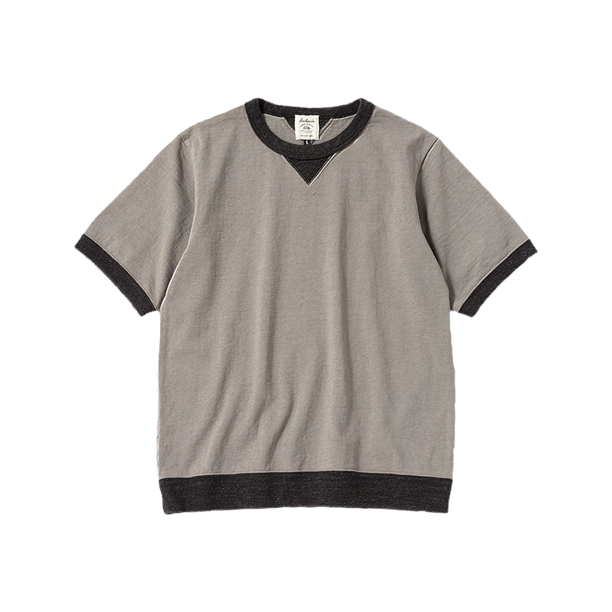Dotsume Rib T-Shirt - Moss Grey/HBK