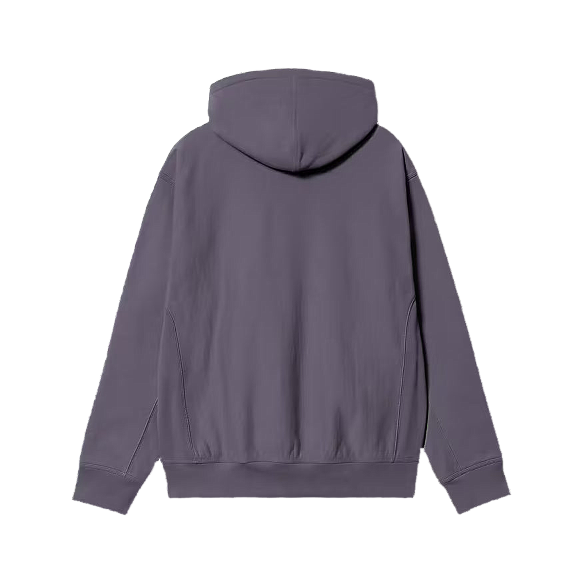 Hooded American Script Sweat - Shady Purple