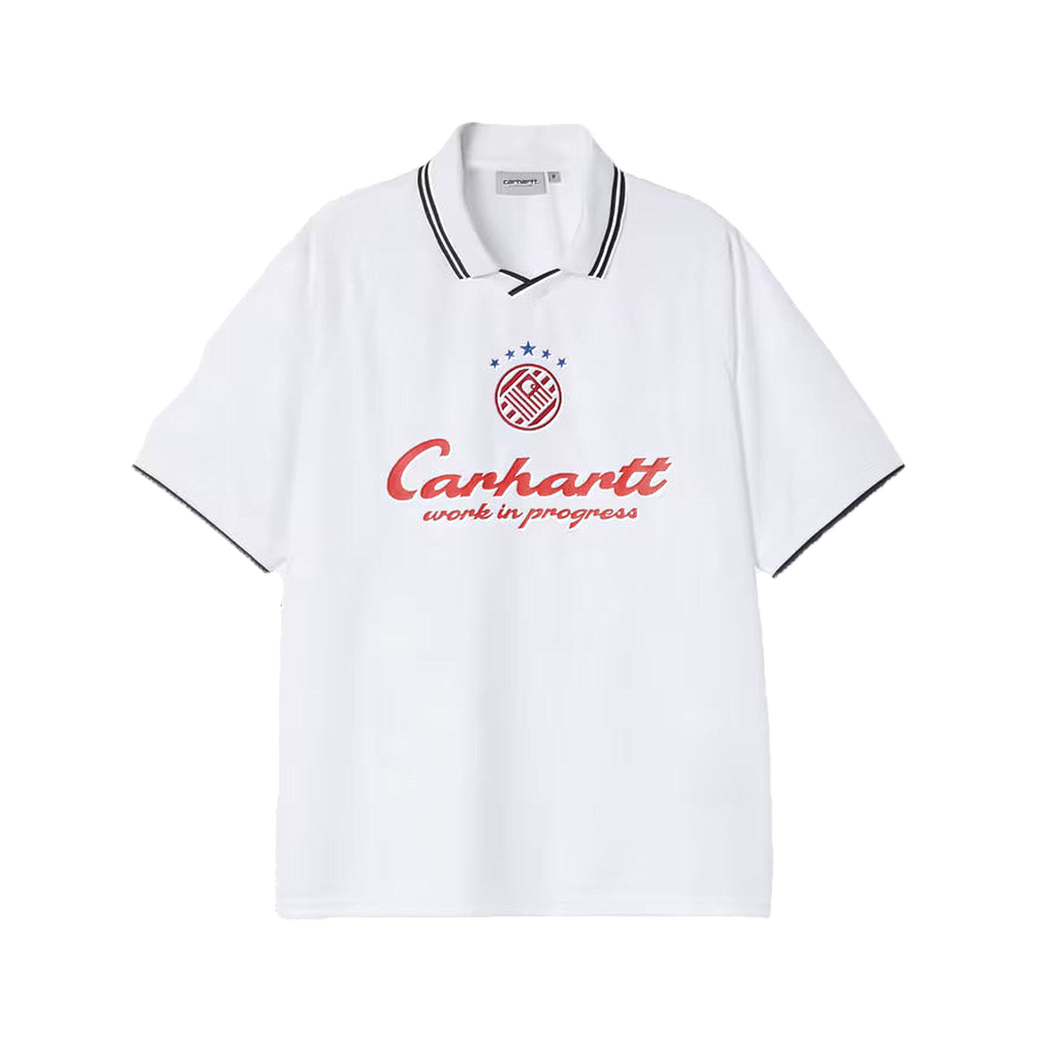 S/S Terrace Football T-Shirt Heart Train Jacquard - White