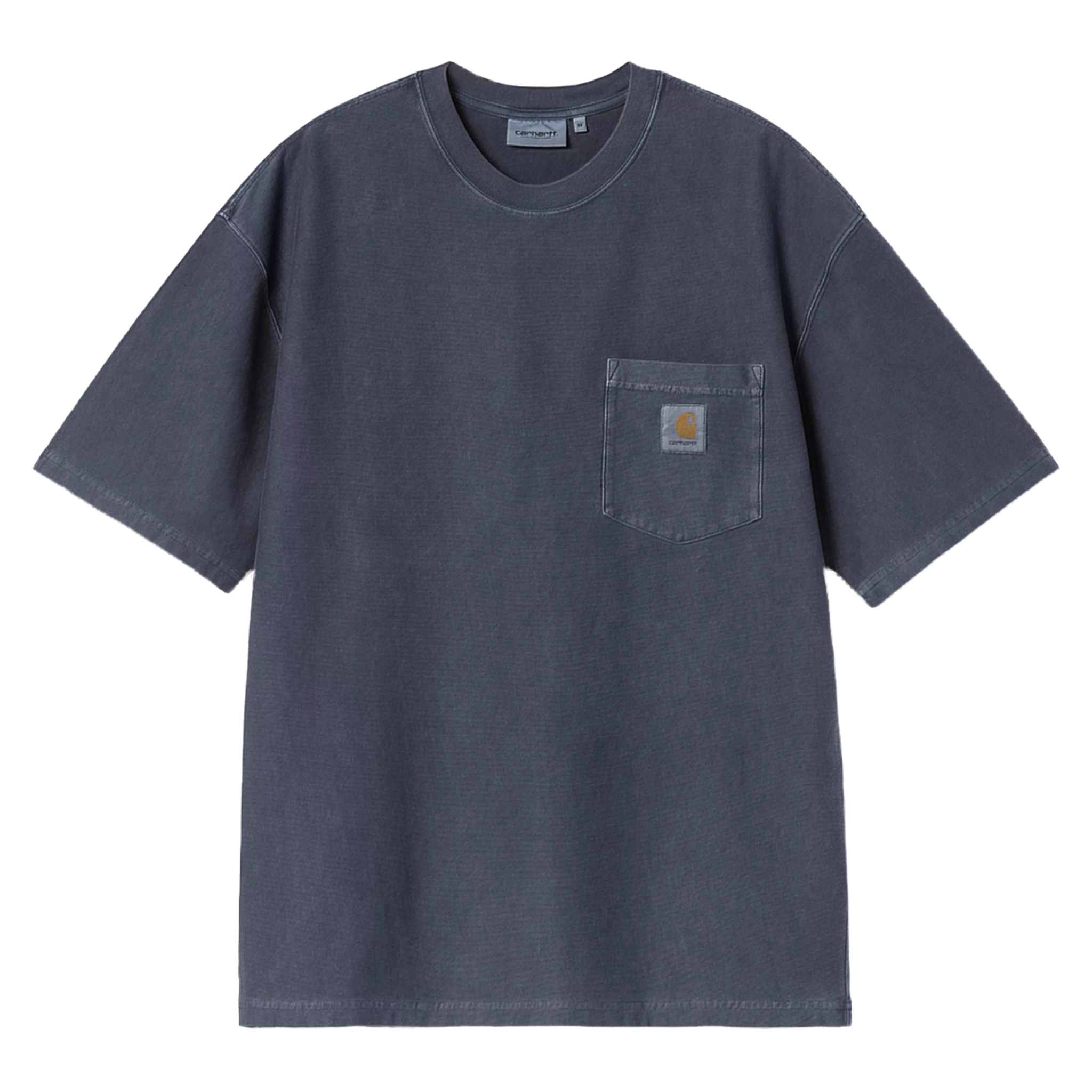 S/S Loose Pocket T-Shirt - Dark Navy garment dyed