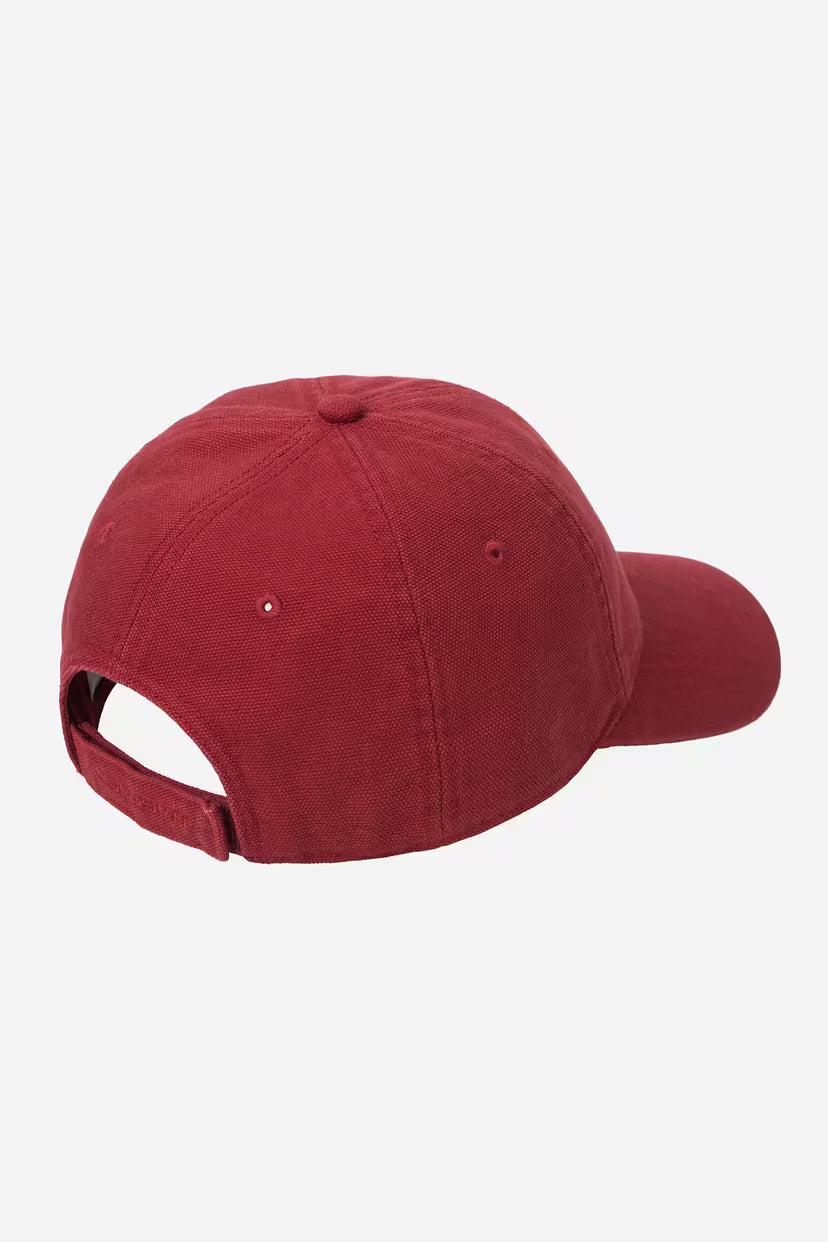 Selby Canvas Cap - Scarlet, Stone Washed