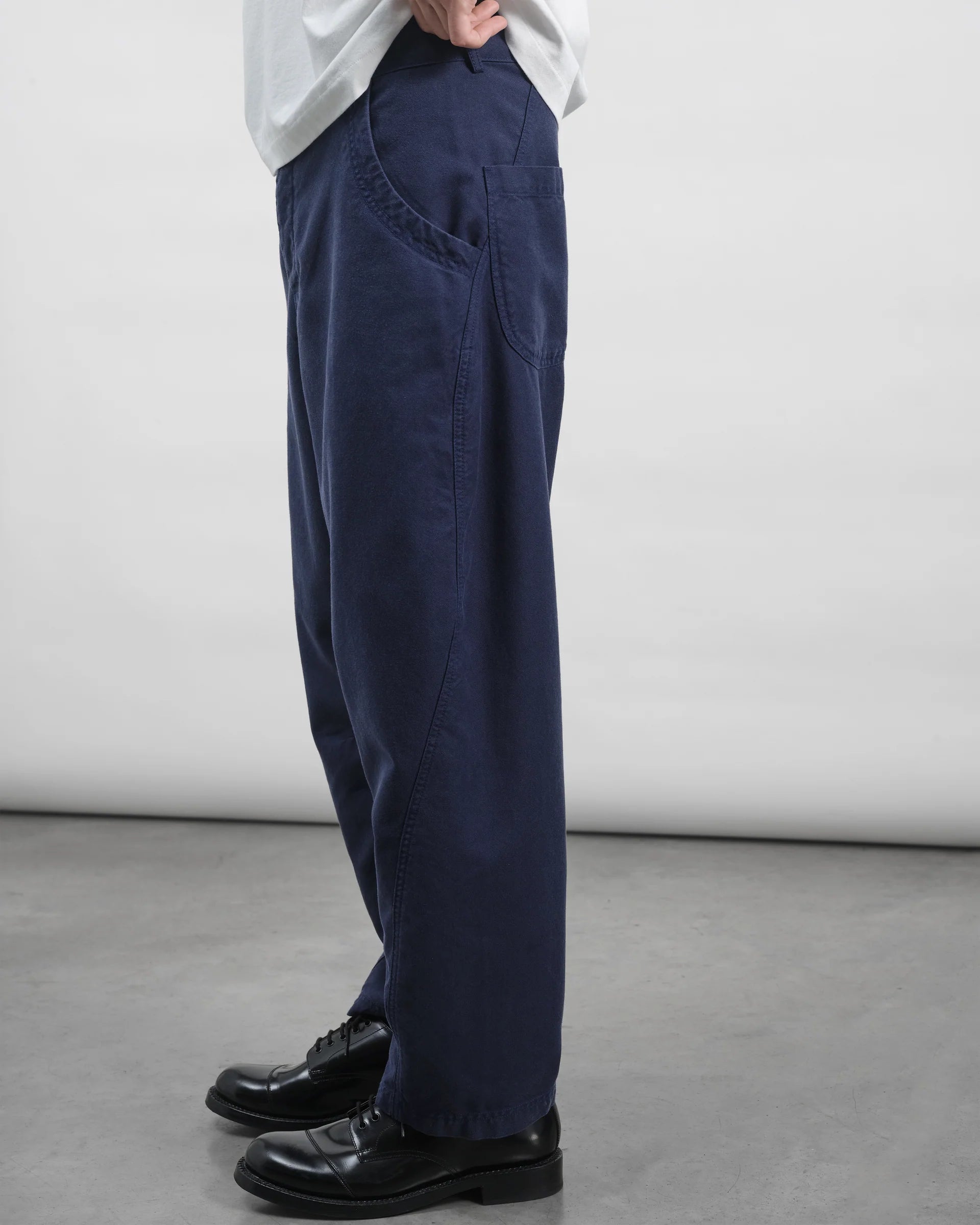 Twisted Seam Trouser - Navy