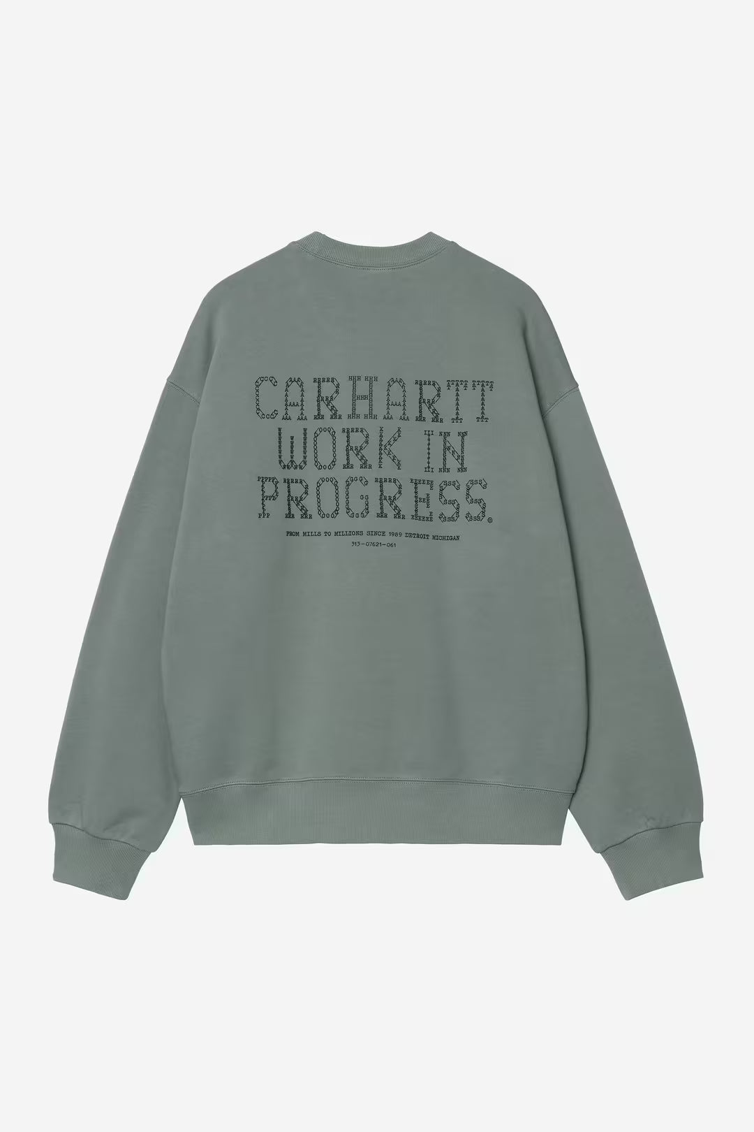 Punched Sweatshirt - Velvet Green